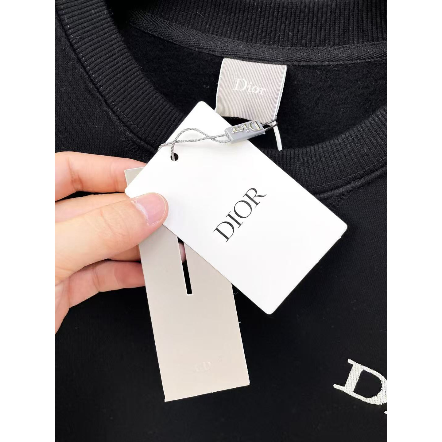 <p>DIOR 圆领卫衣(黑)</p>