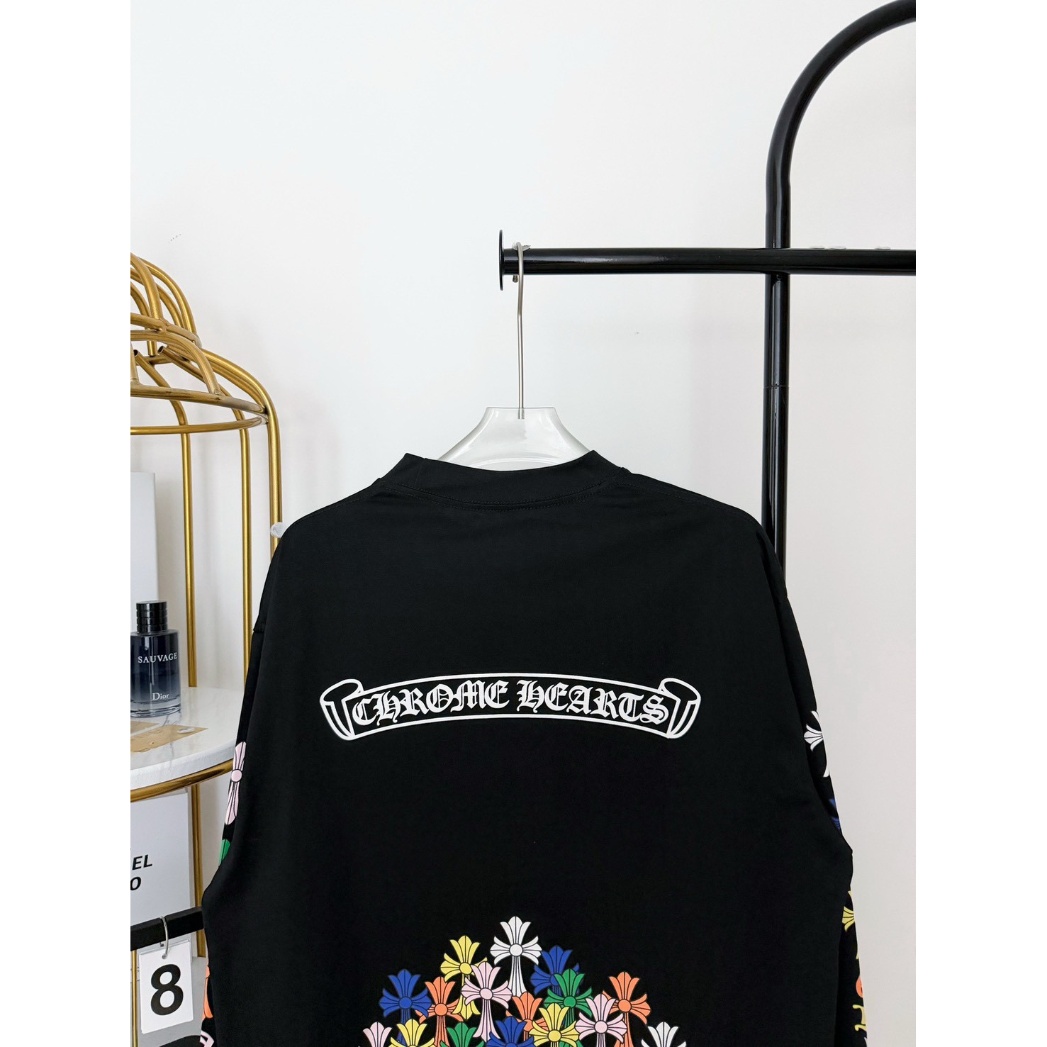 <p>Chrome Hearts 十字梵文圆领长T(HE273黑)</p>