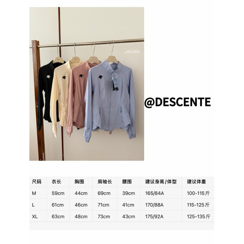 <p>DESCENTE 皮膚外套(寶寶藍)</p>