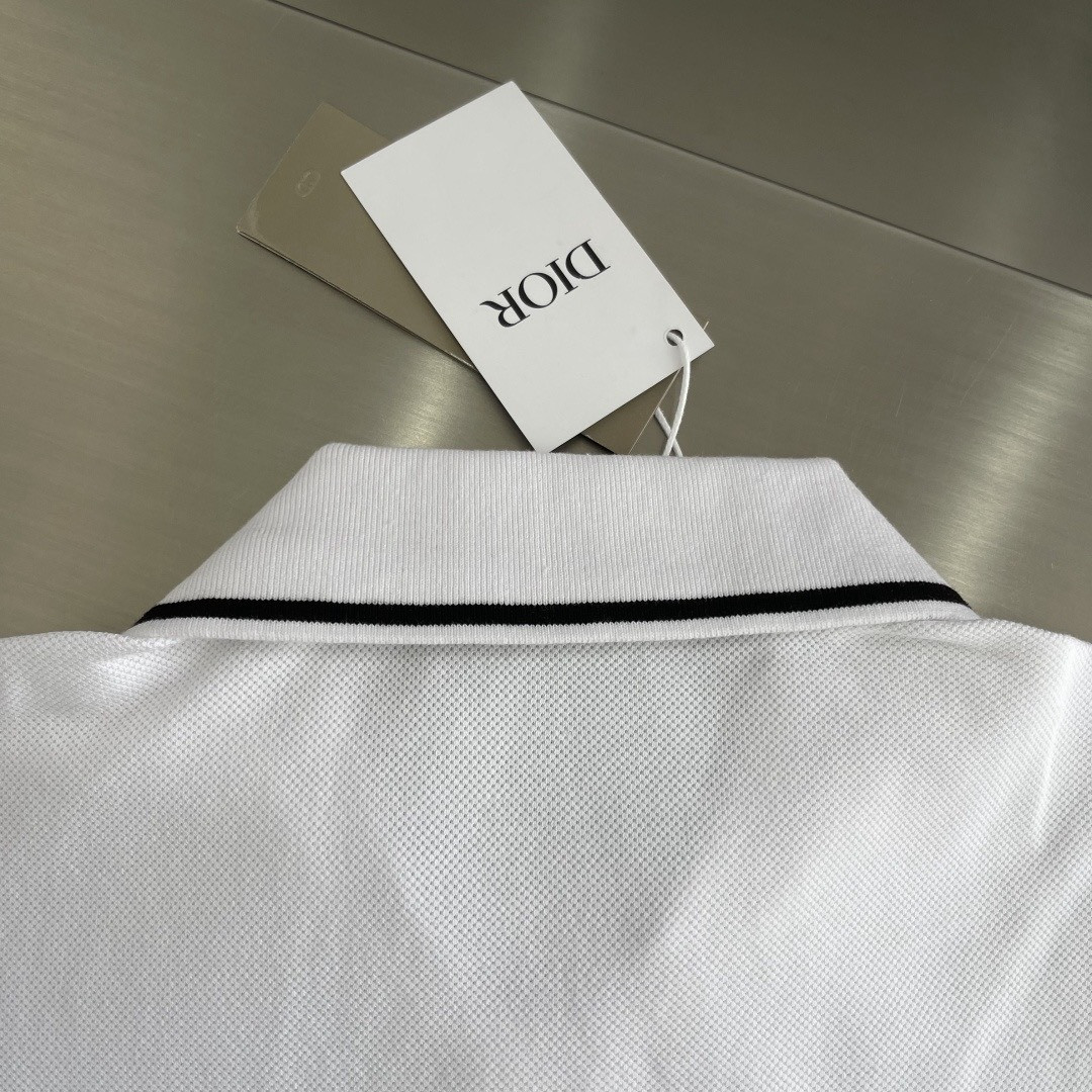 <p>DIOR&nbsp;短袖翻领polo衫(白)</p>