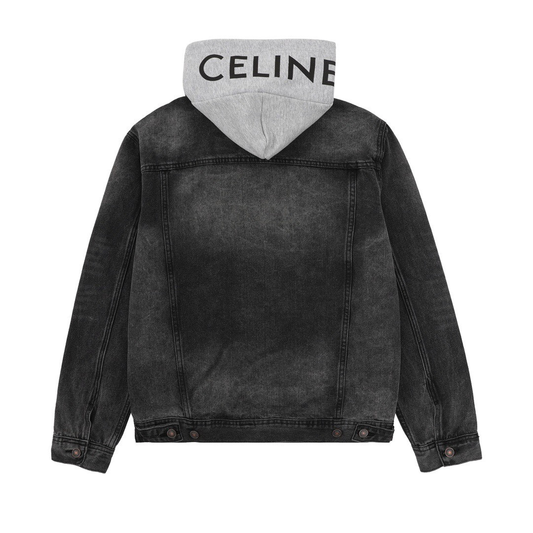 <p>CELINE 水洗连帽牛仔外套</p>