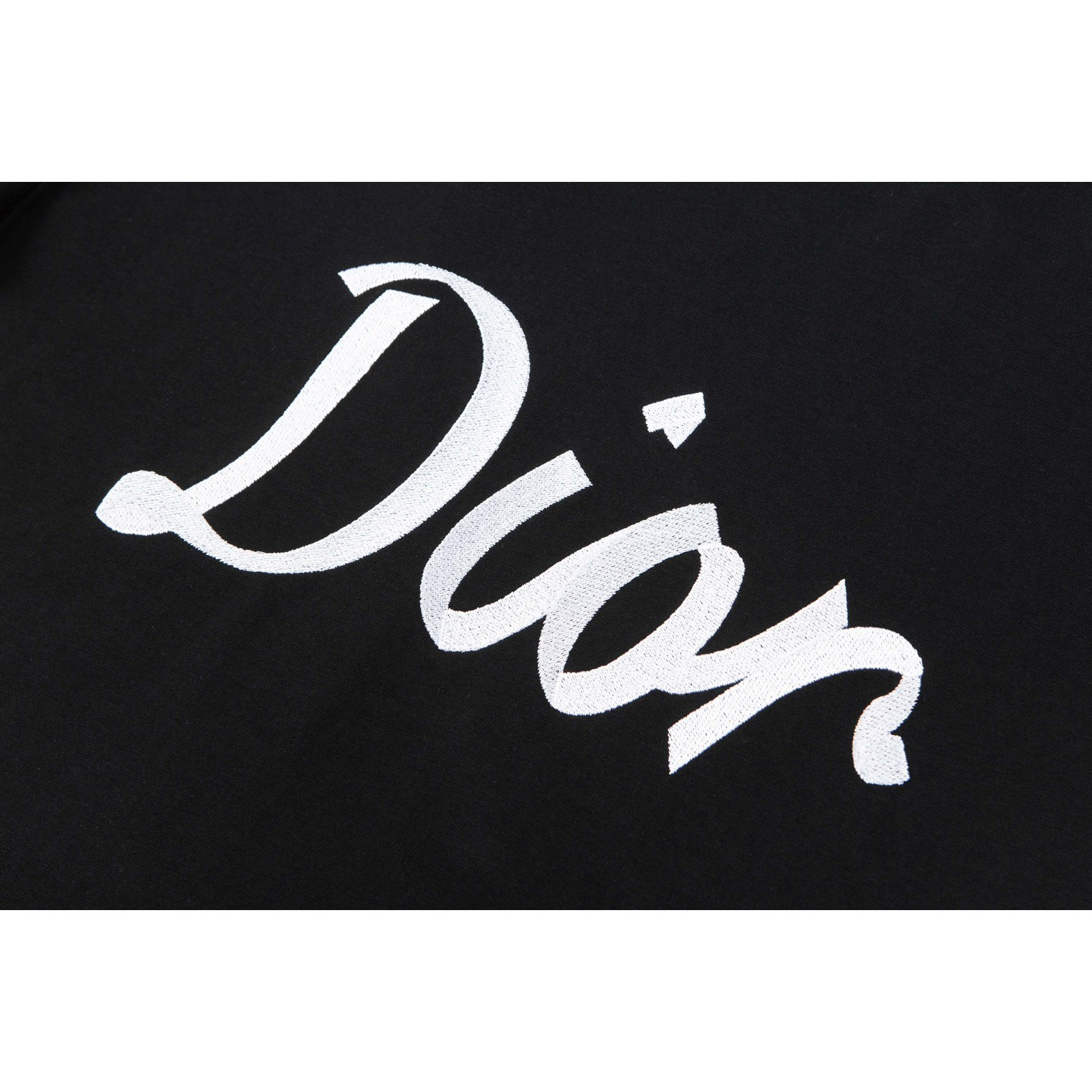 <p>DIOR 字母绣花短袖T恤(黑)</p>
