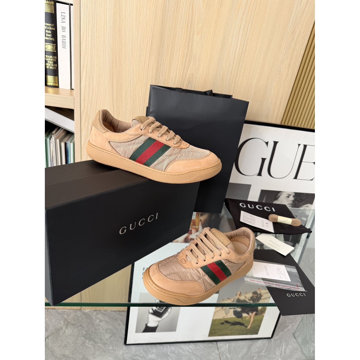 <p>GUCCI 休閒鞋(棕)</p>