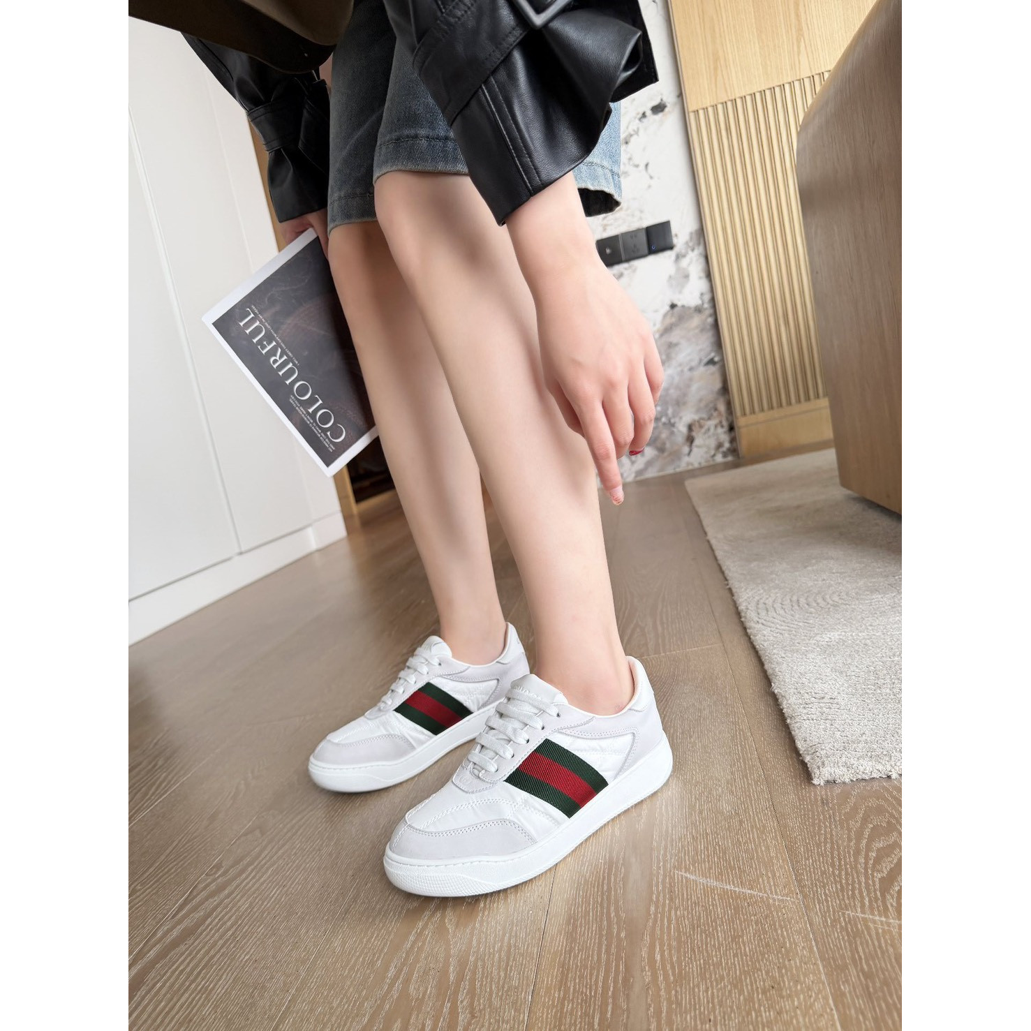<p>GUCCI 休閒鞋(白)</p>
