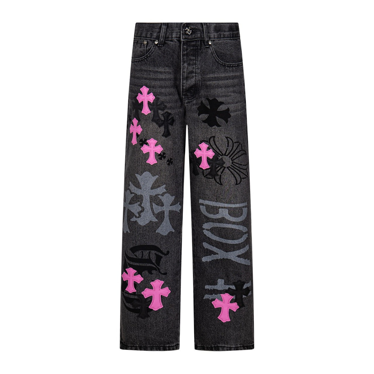 <p>CHROME HEARTS 铆钉款工装牛仔裤(1761#)</p>