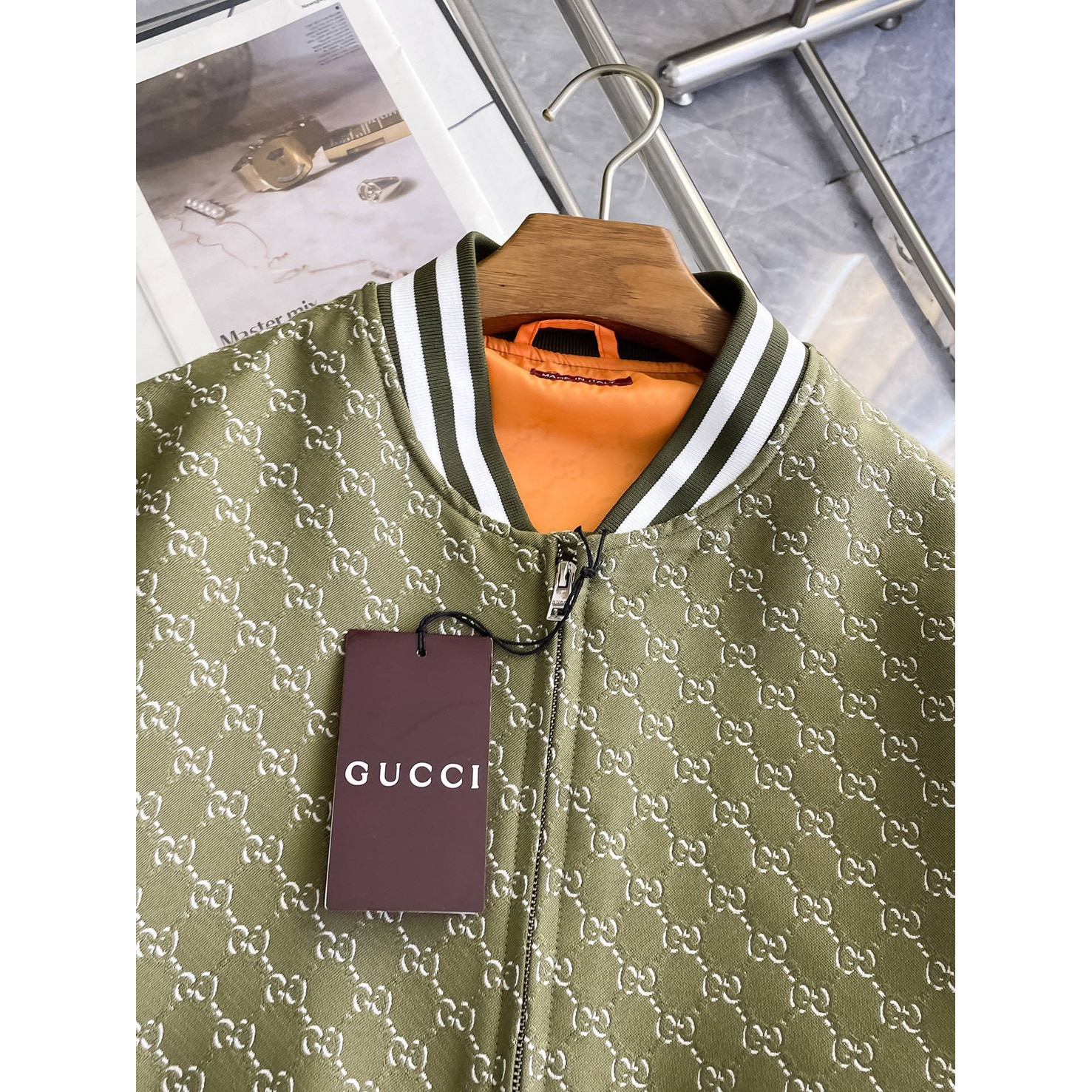 <p>GUCCI&nbsp;男士夹克外套(綠)</p>