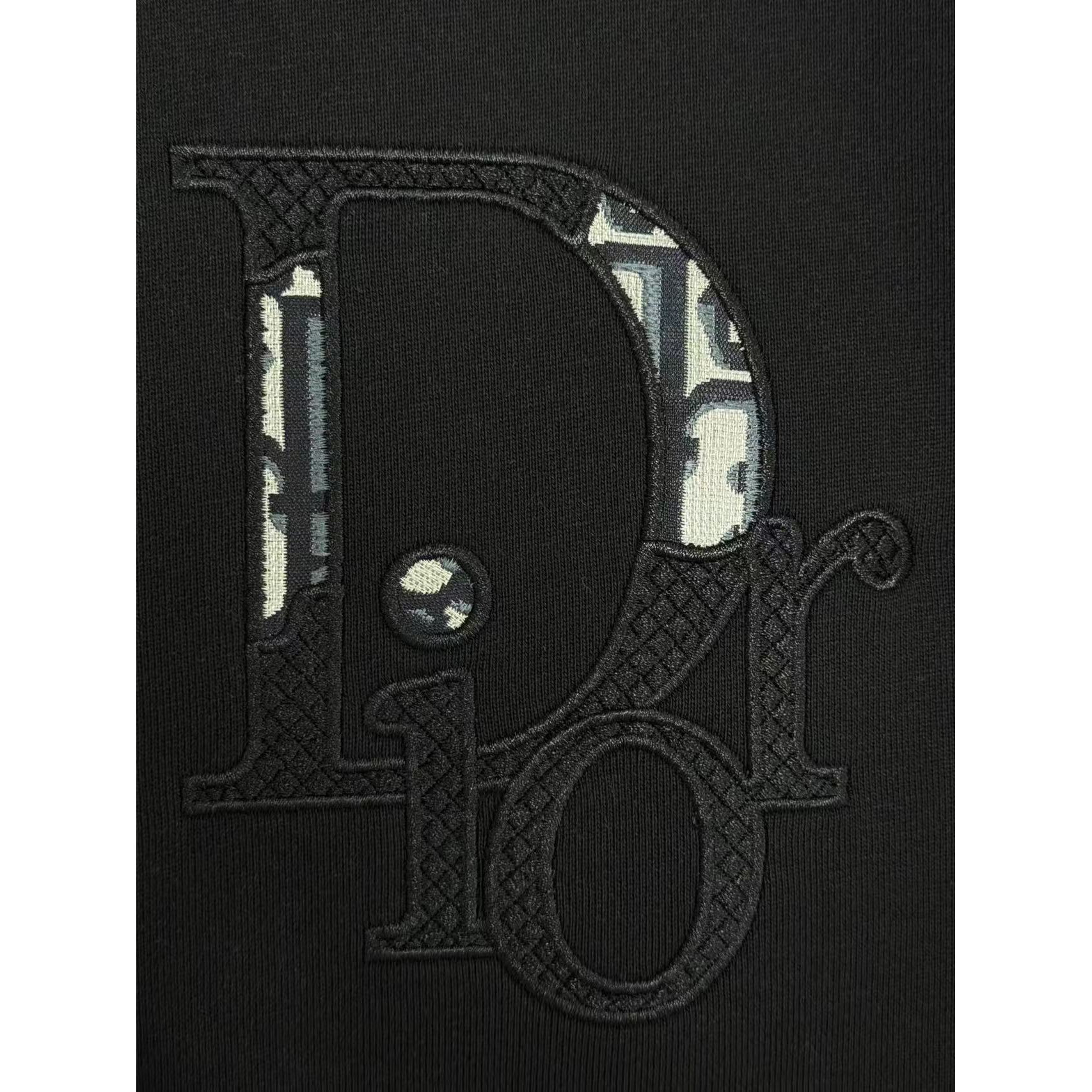 <p>DIOR&nbsp;刺绣圆领卫衣(黑)</p>