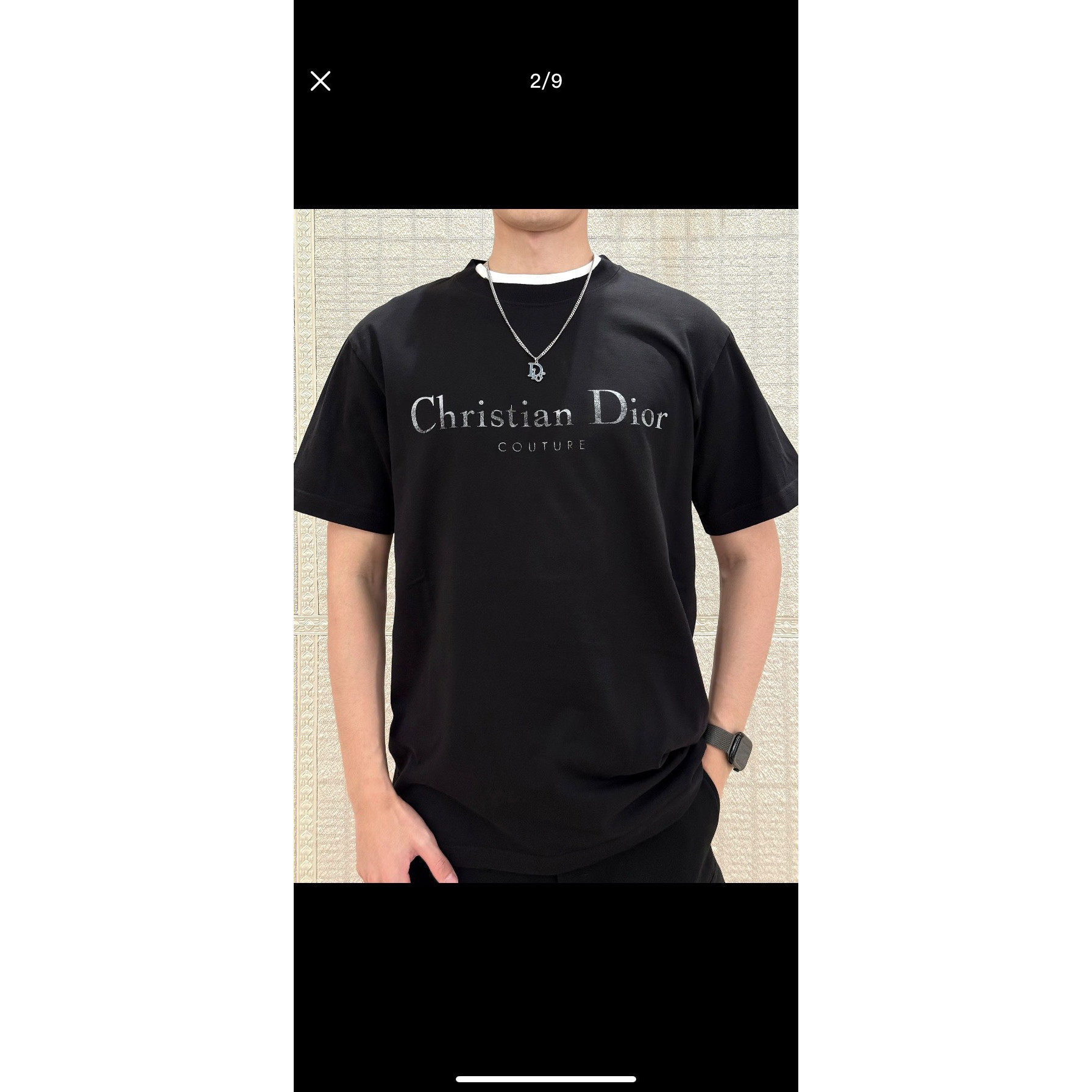 <p>Dior logo印花短袖T恤(黑)</p>