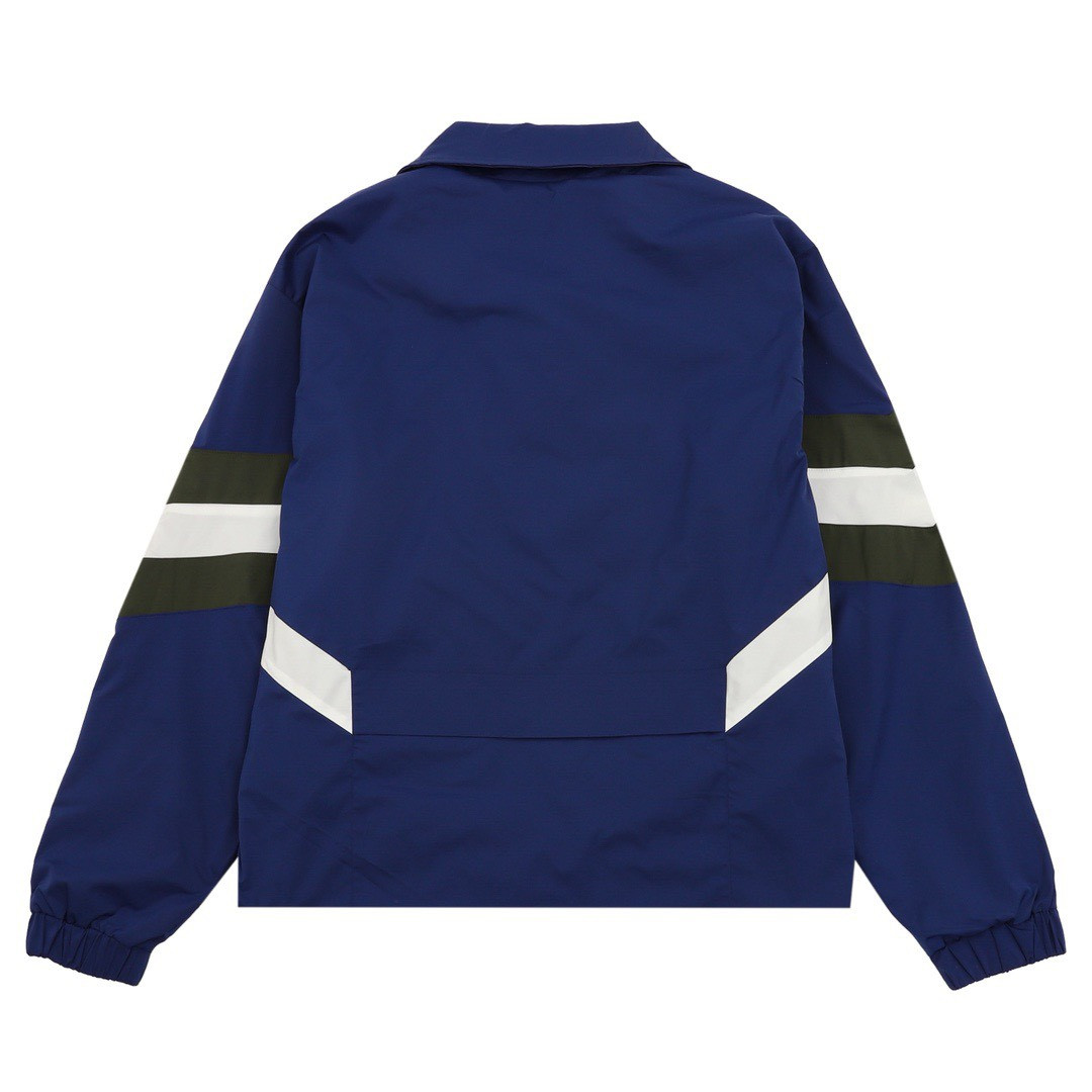 <p>Balenciaga 拼接徽标夹克外套(藍)</p>