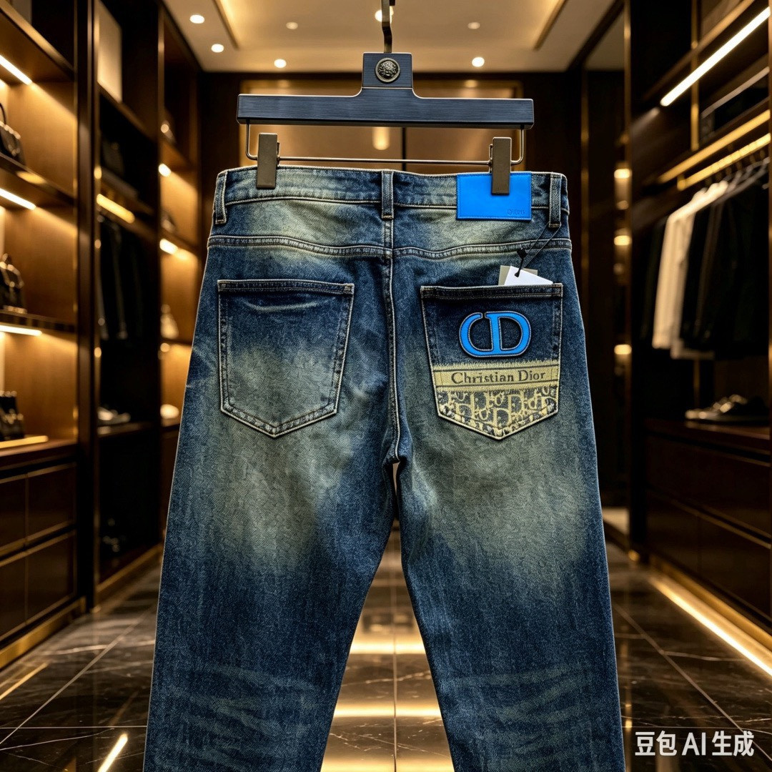 <p>DIOR&nbsp;欧洲专柜新款修身小直筒牛仔裤</p>