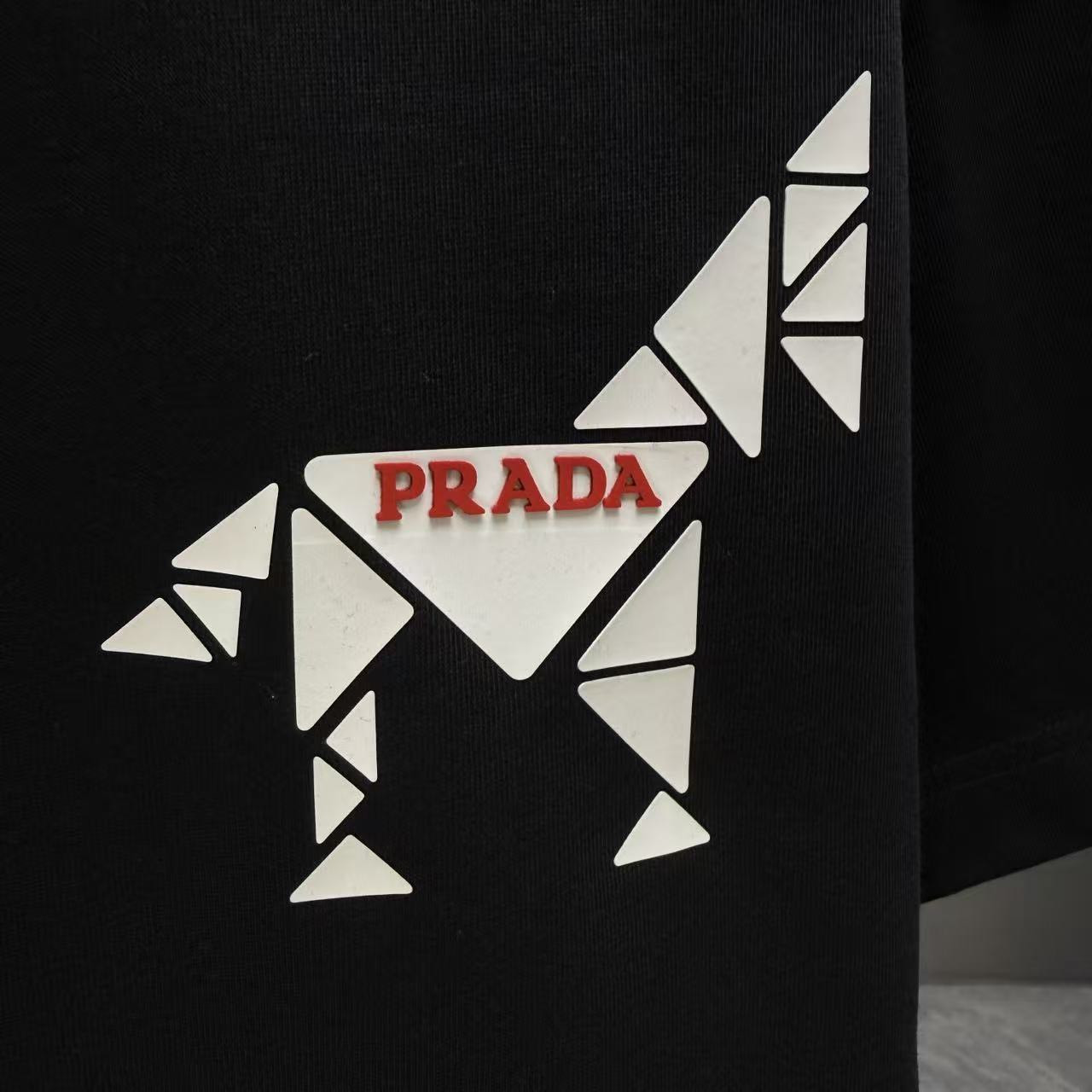 <p>Prada 短袖T恤(黑)</p>