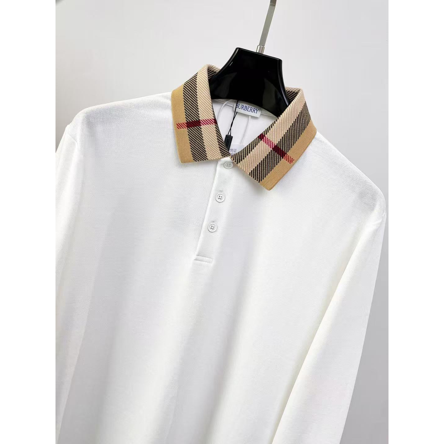 <p>BURBERRY 长袖Polo衫(白)</p>