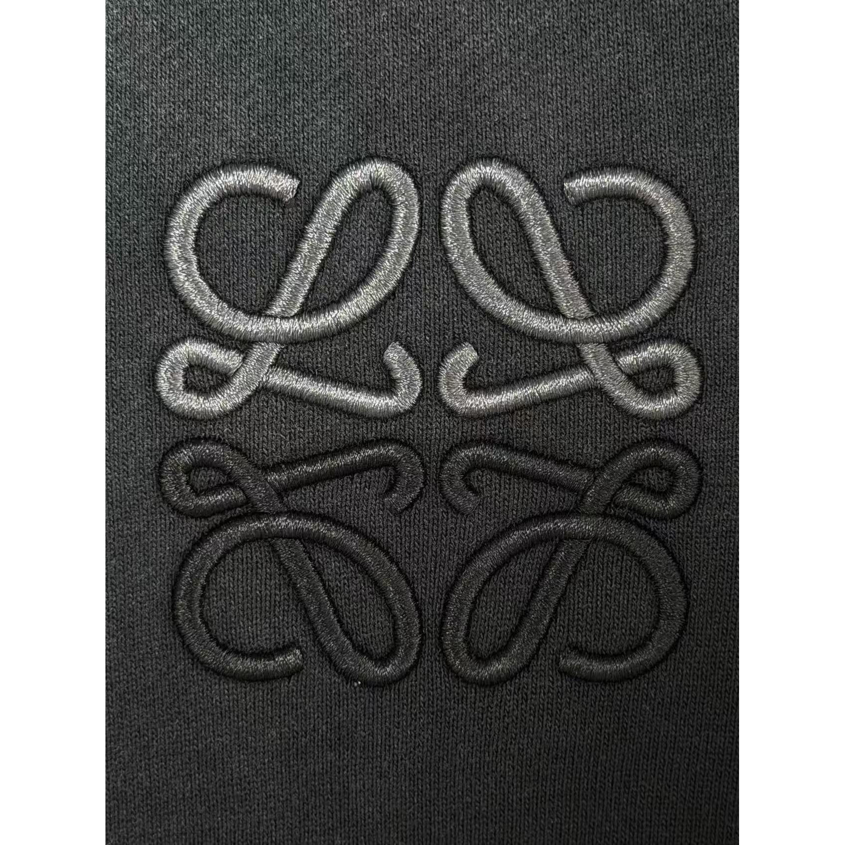 <p>Loewe 洗水圆领卫衣(黑色)</p>