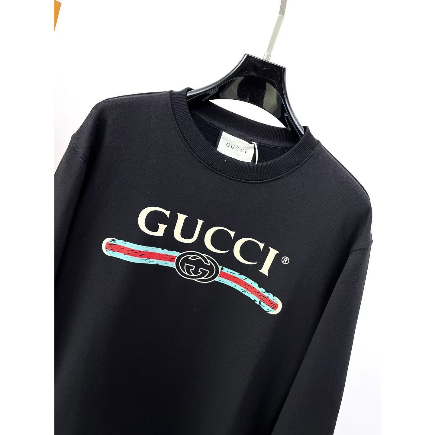 <p>GUCCI 圆领卫衣(黑)</p>