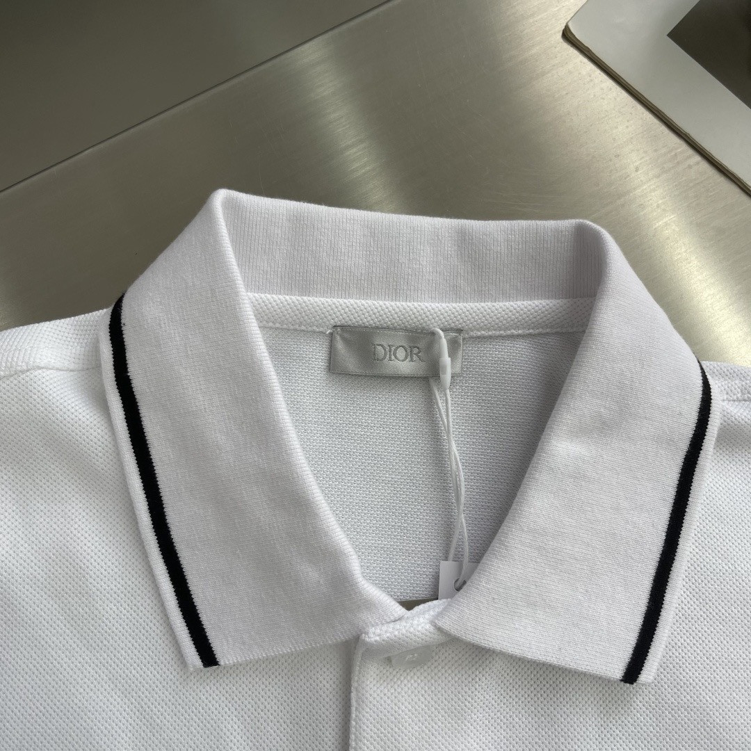 <p>DIOR&nbsp;短袖翻领polo衫(白)</p>
