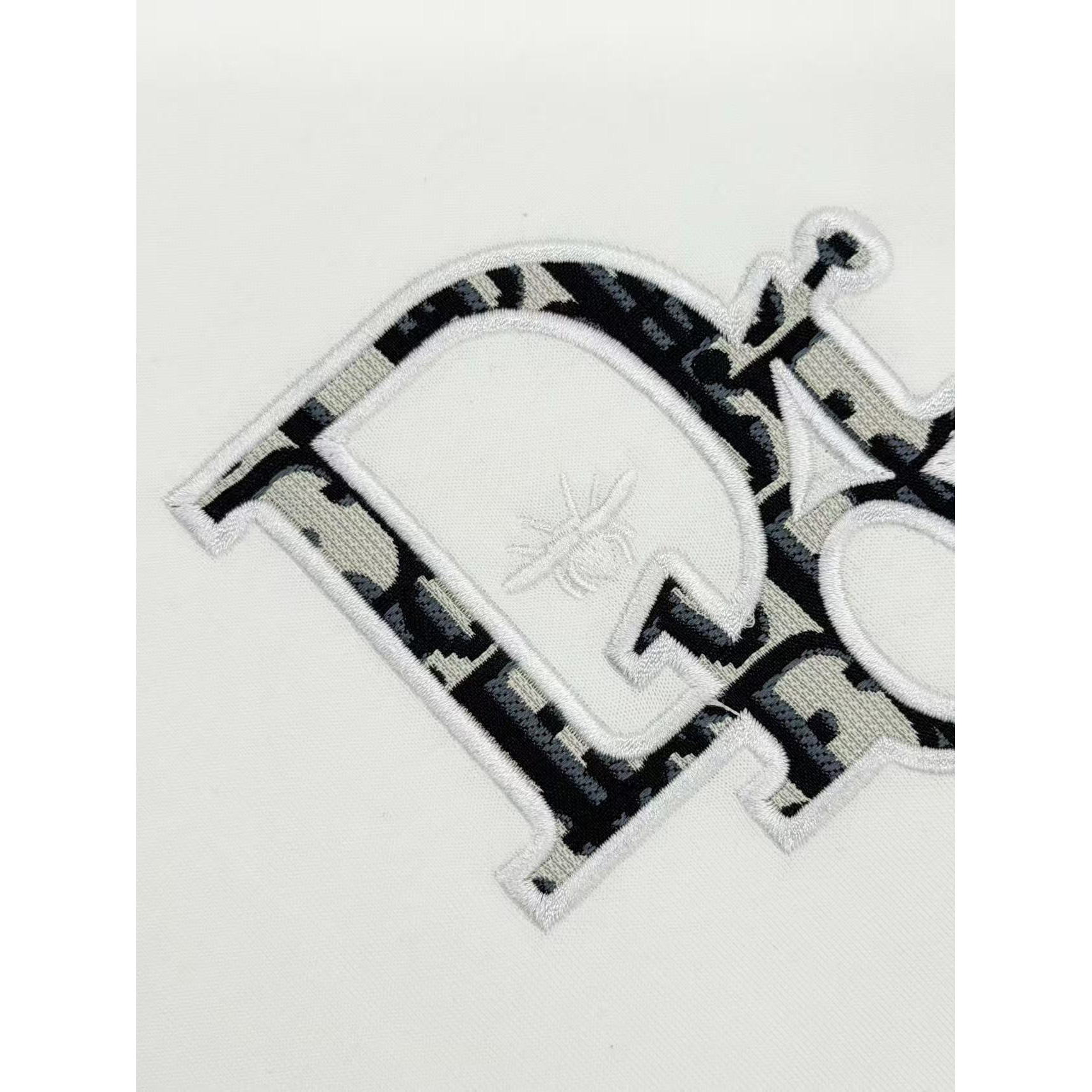 <p>DIOR&nbsp;刺绣短袖T恤(白)</p>