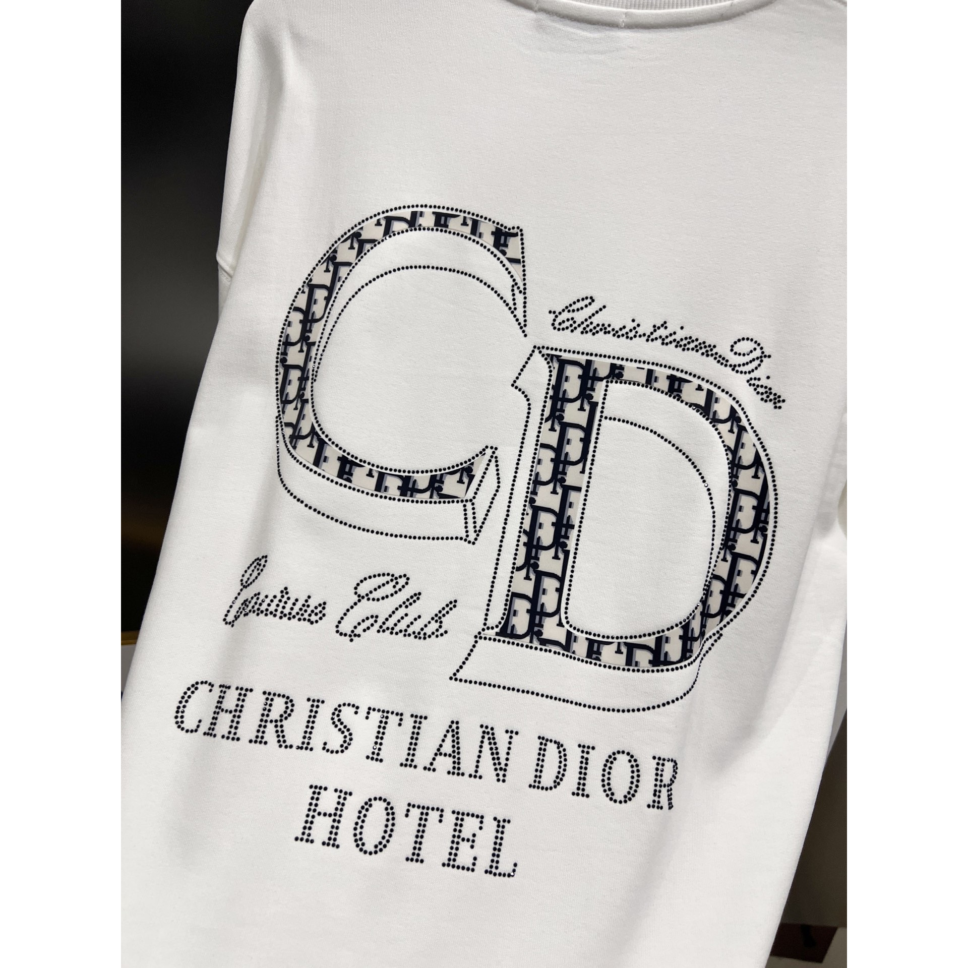 <p>DIOR 圆领长袖卫衣(白)</p>