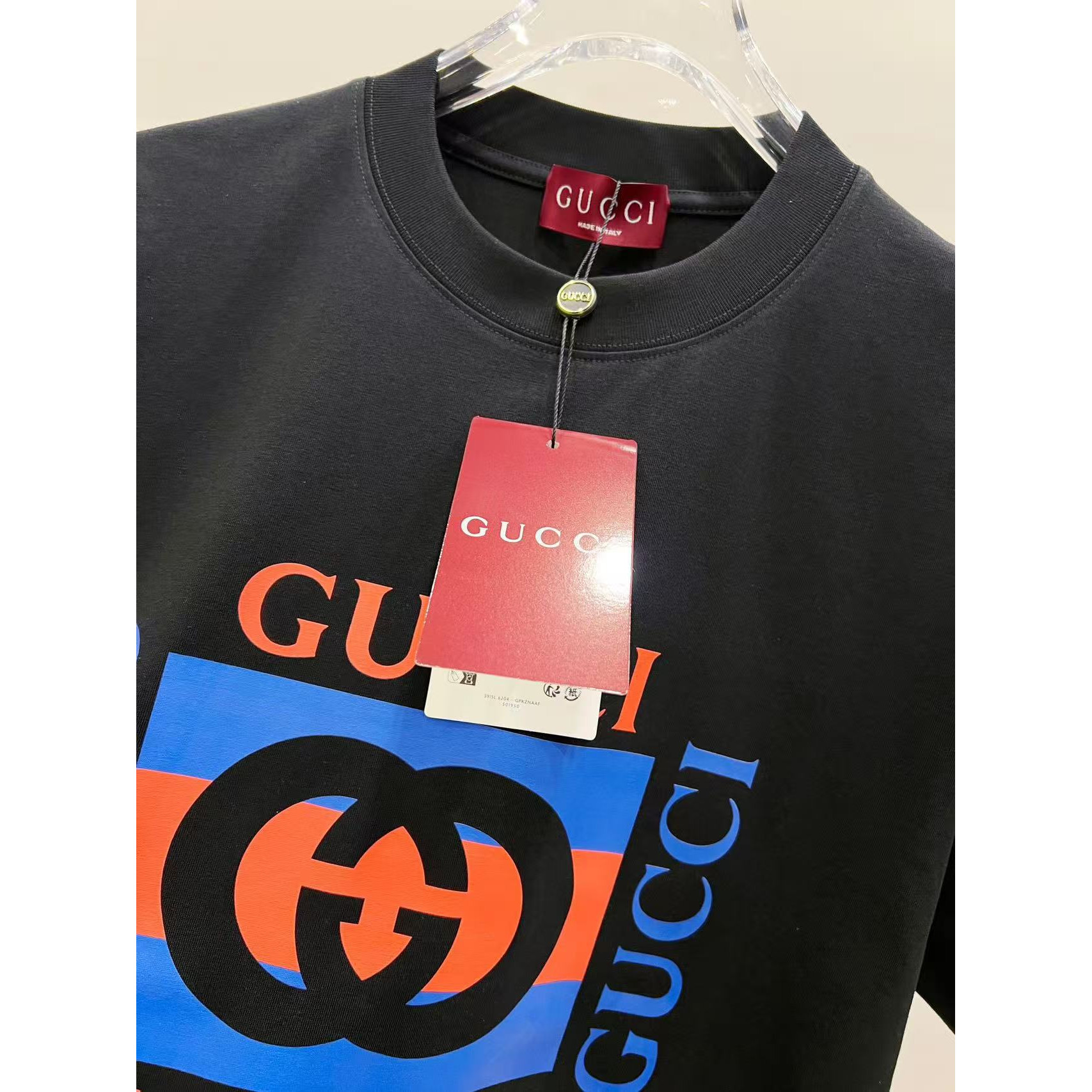 <p>GUCCI 短袖圆领T恤(黑)</p>