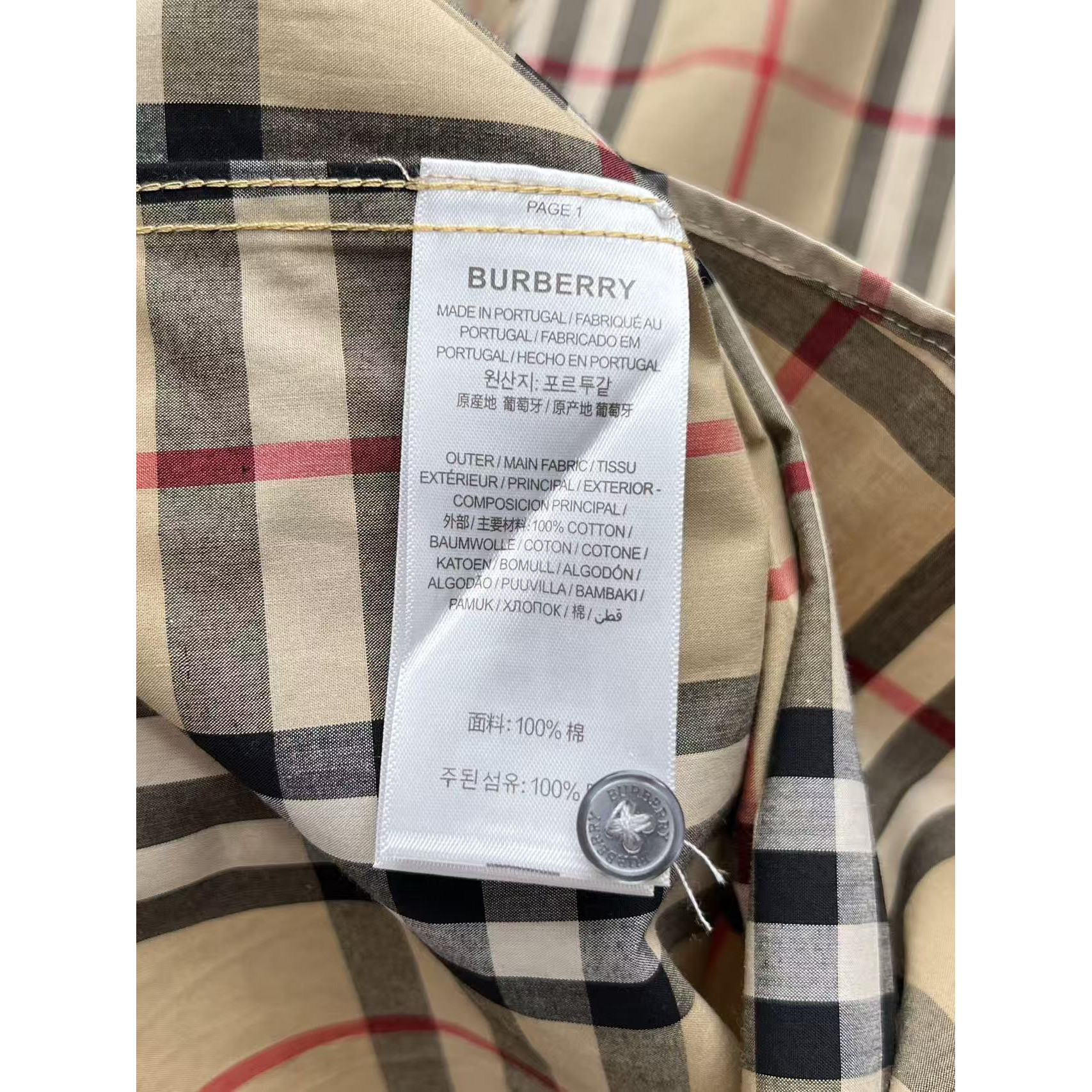 <p>Burberry 长袖衬衫(783230)</p>