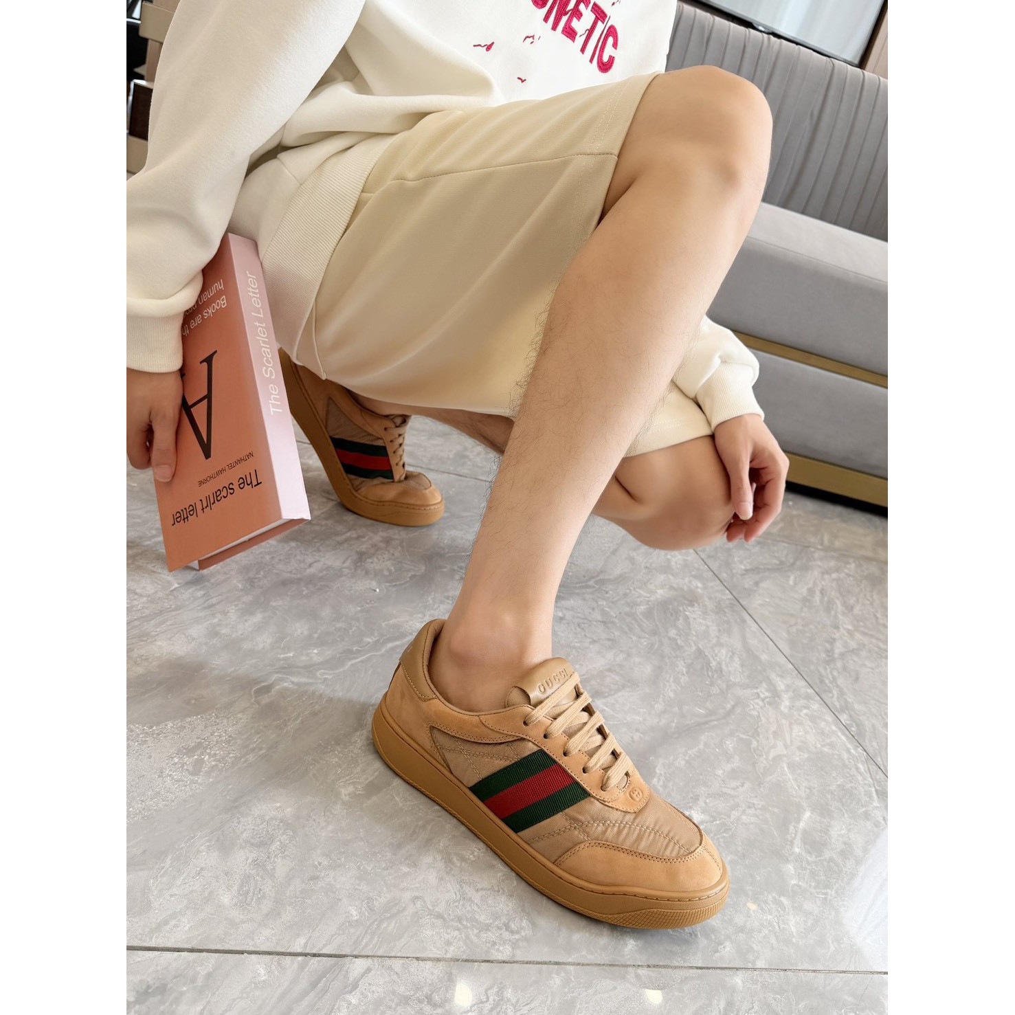 <p>GUCCI 休閒鞋(棕)</p>