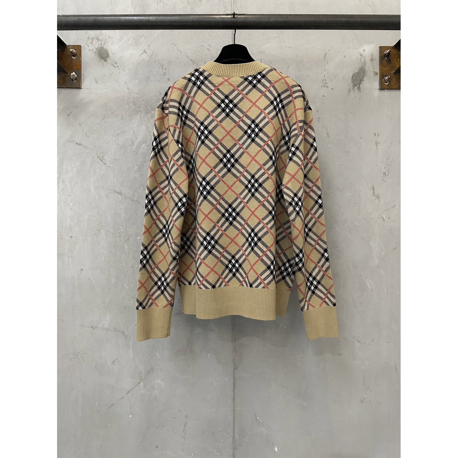 <p>BURBERRY 格纹提花混纺毛衣针织衫</p>