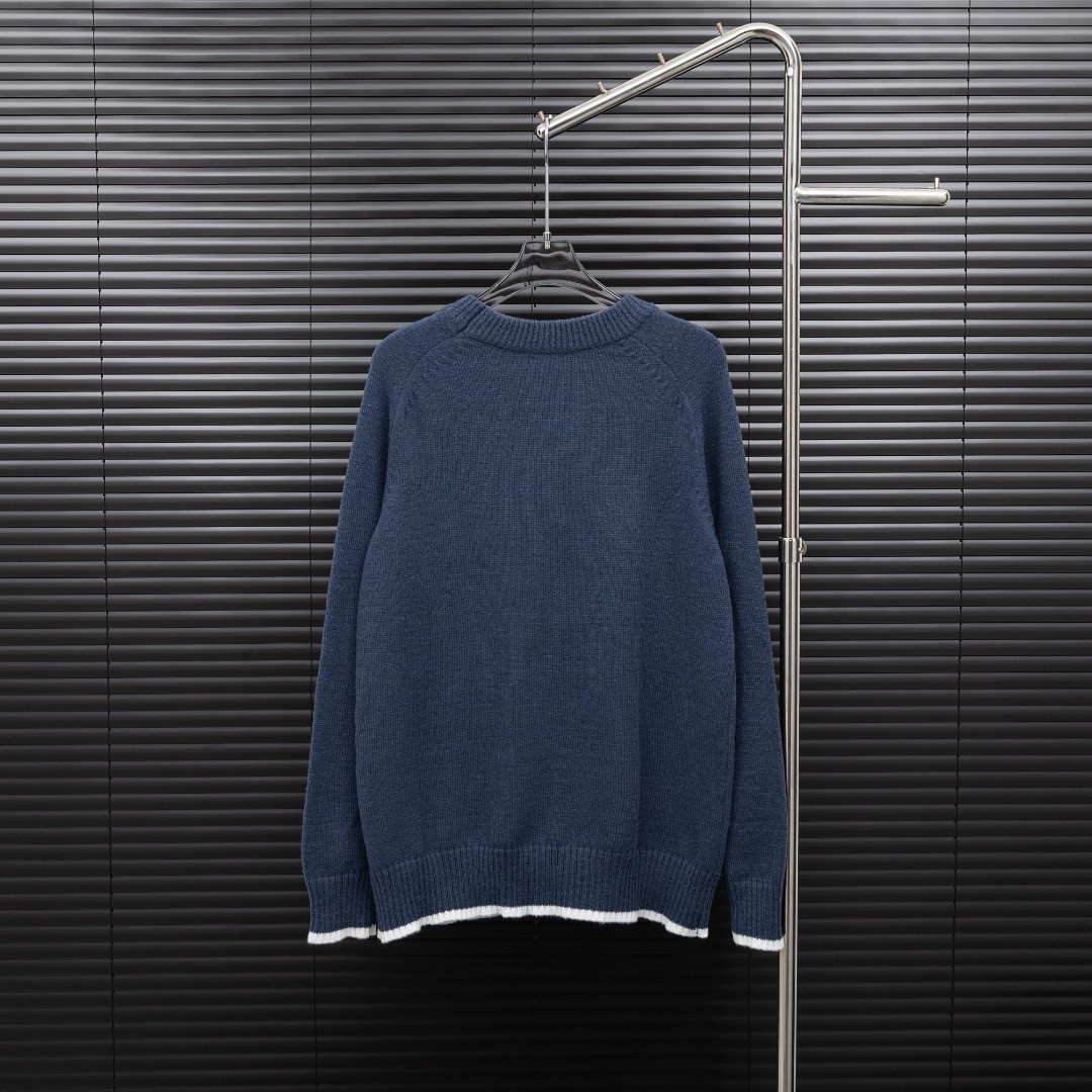<p>DIOR 针织长袖毛衣(藏青)</p>