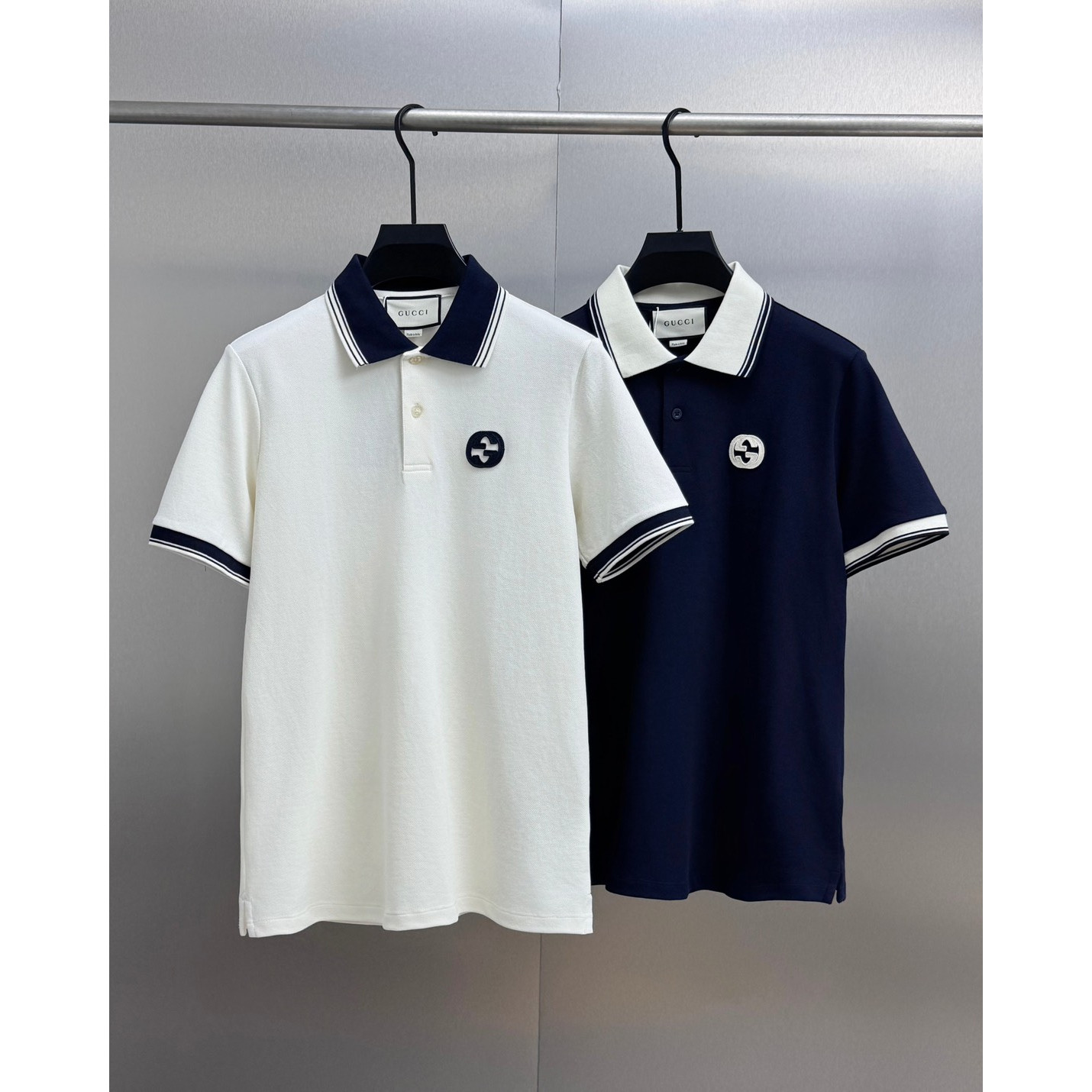 <p>GUCCI&nbsp;短袖翻领polo衫(白)</p>