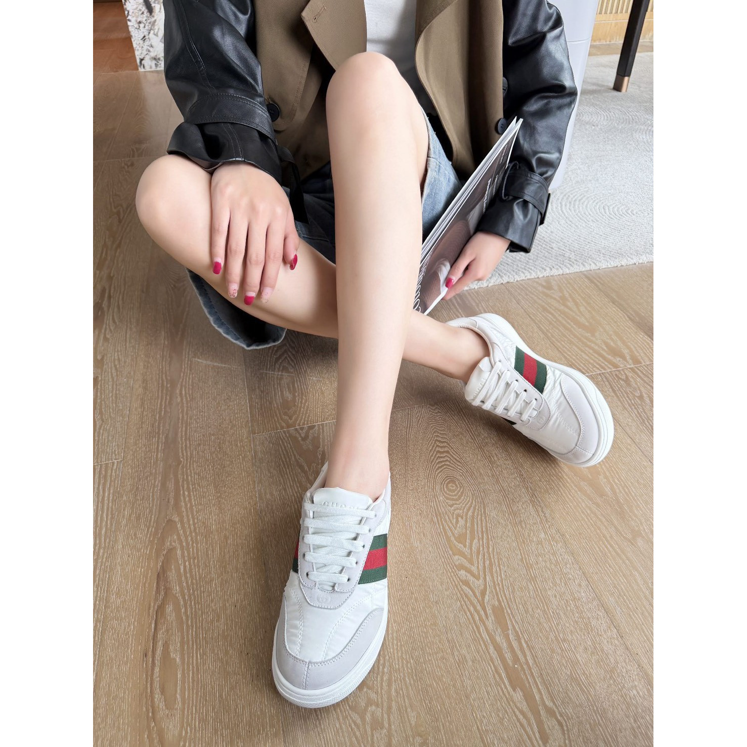 <p>GUCCI 休閒鞋(白)</p>