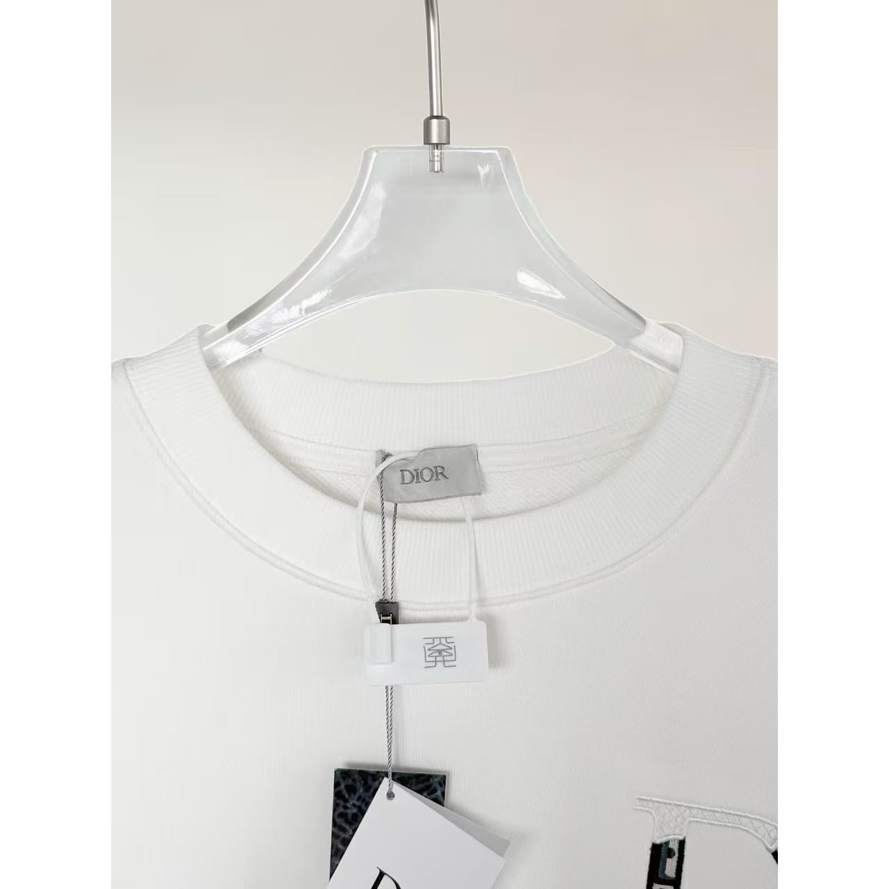 <p>DIOR&nbsp;刺绣圆领卫衣(白)</p>