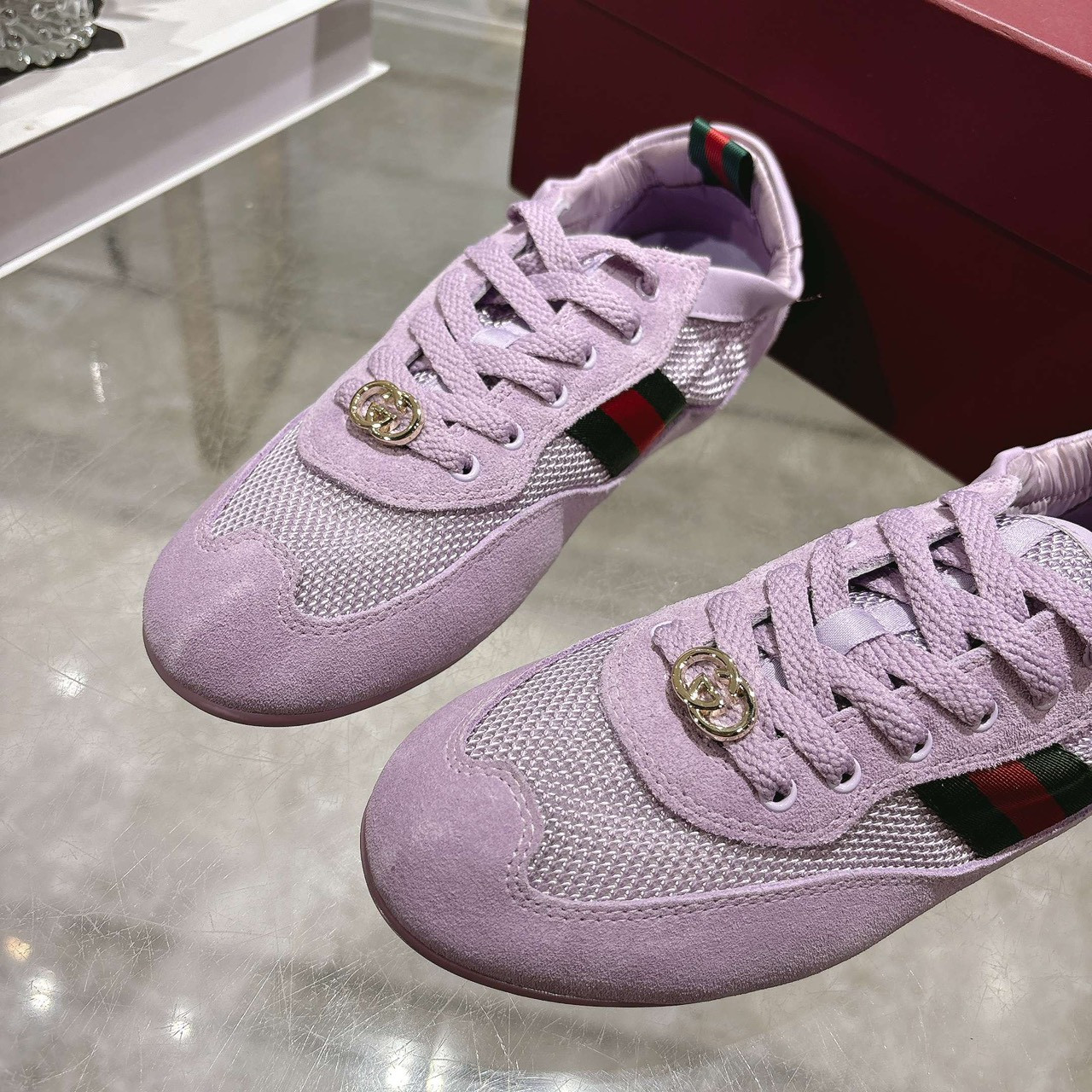 <p>GUCCI 橡筋鞋(紫)</p>