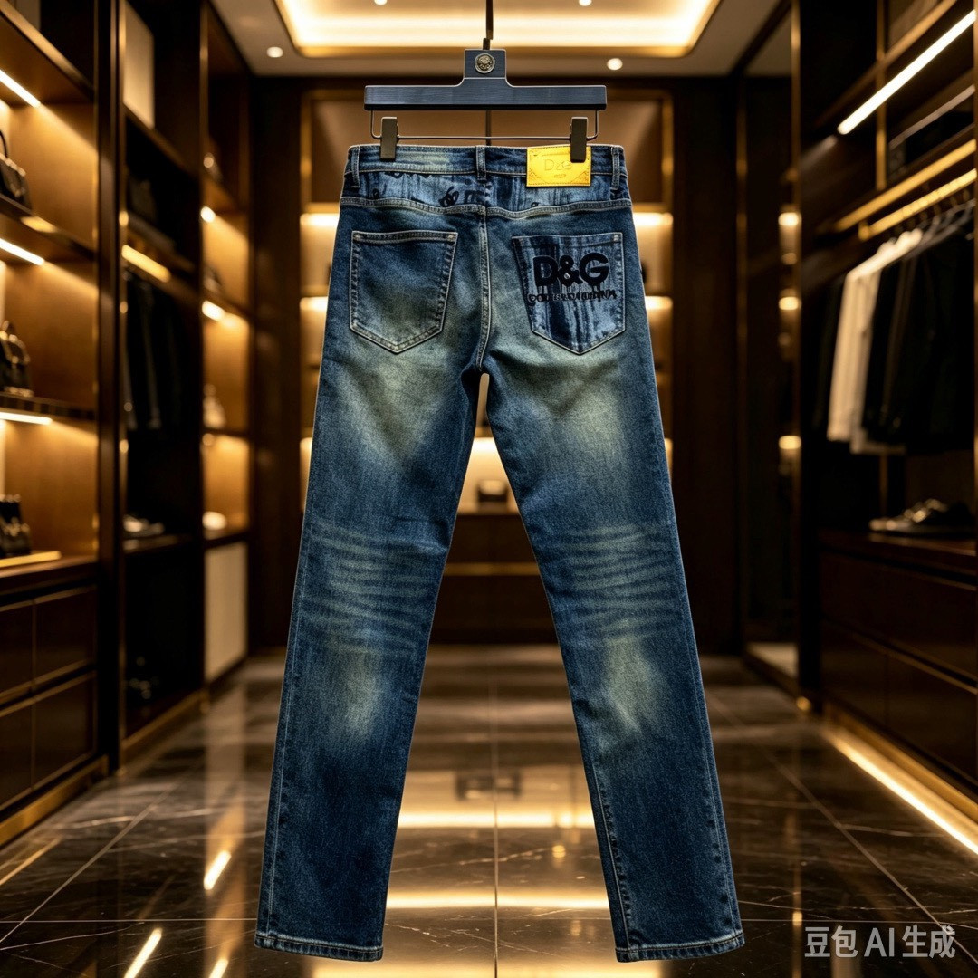 <p>D&amp;G&nbsp;欧洲专柜新款修身小直筒牛仔裤</p>