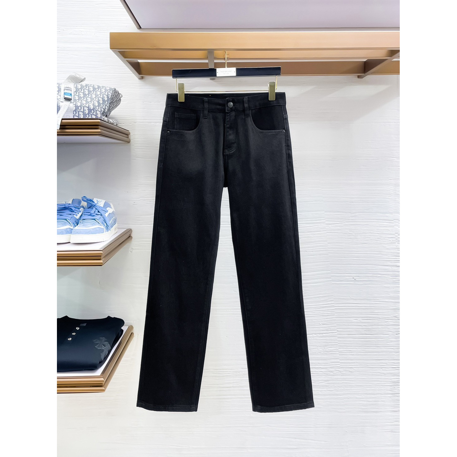 <p>BURBERRY 高品质牛仔裤(黑)</p>