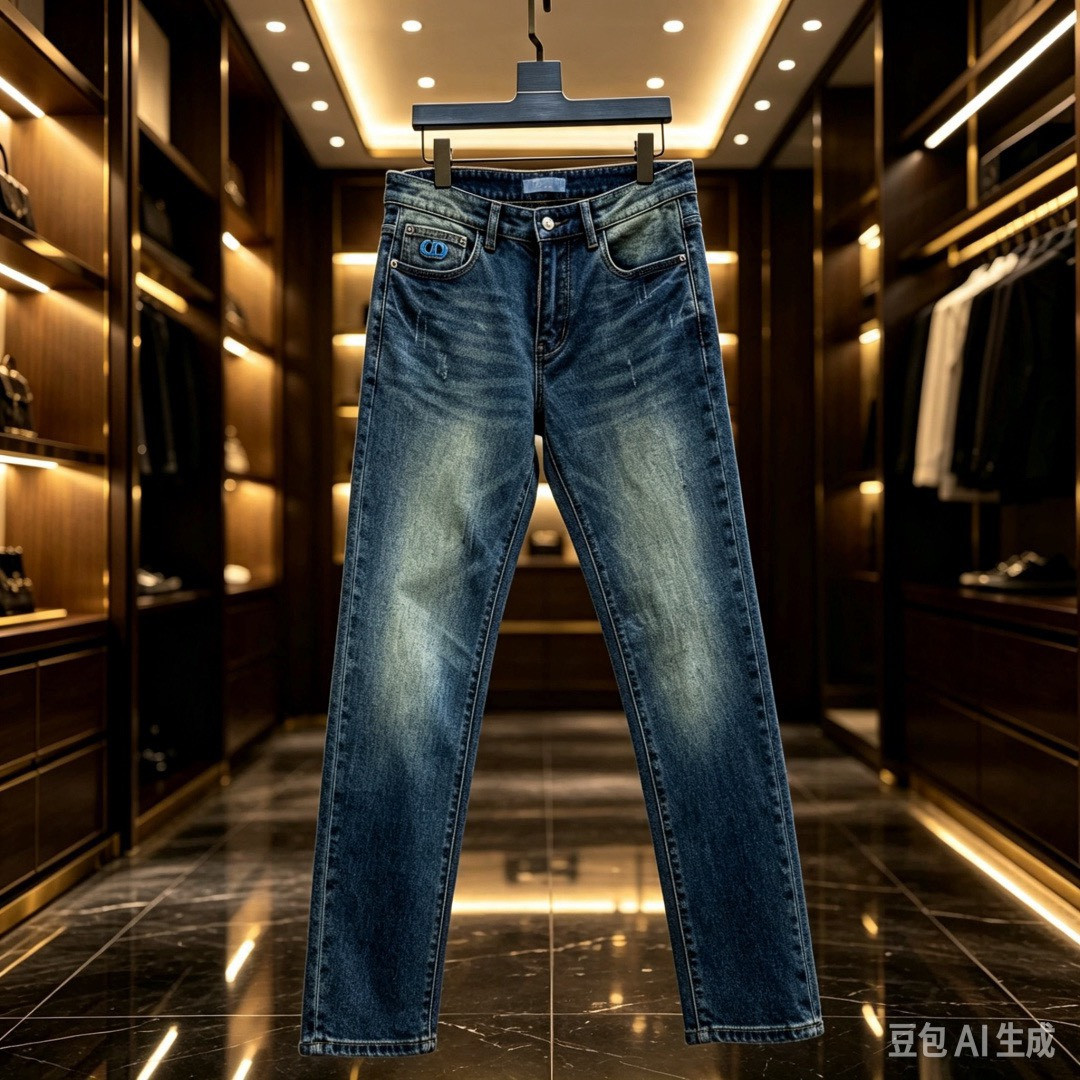 <p>DIOR&nbsp;欧洲专柜新款修身小直筒牛仔裤</p>