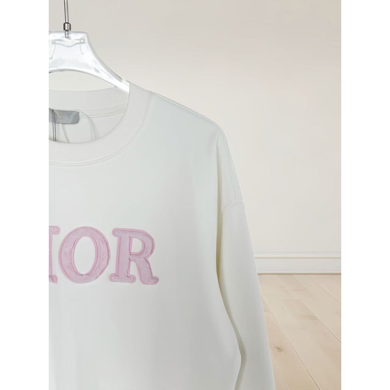<p>DIOR 刺绣圆领卫衣(白)</p>