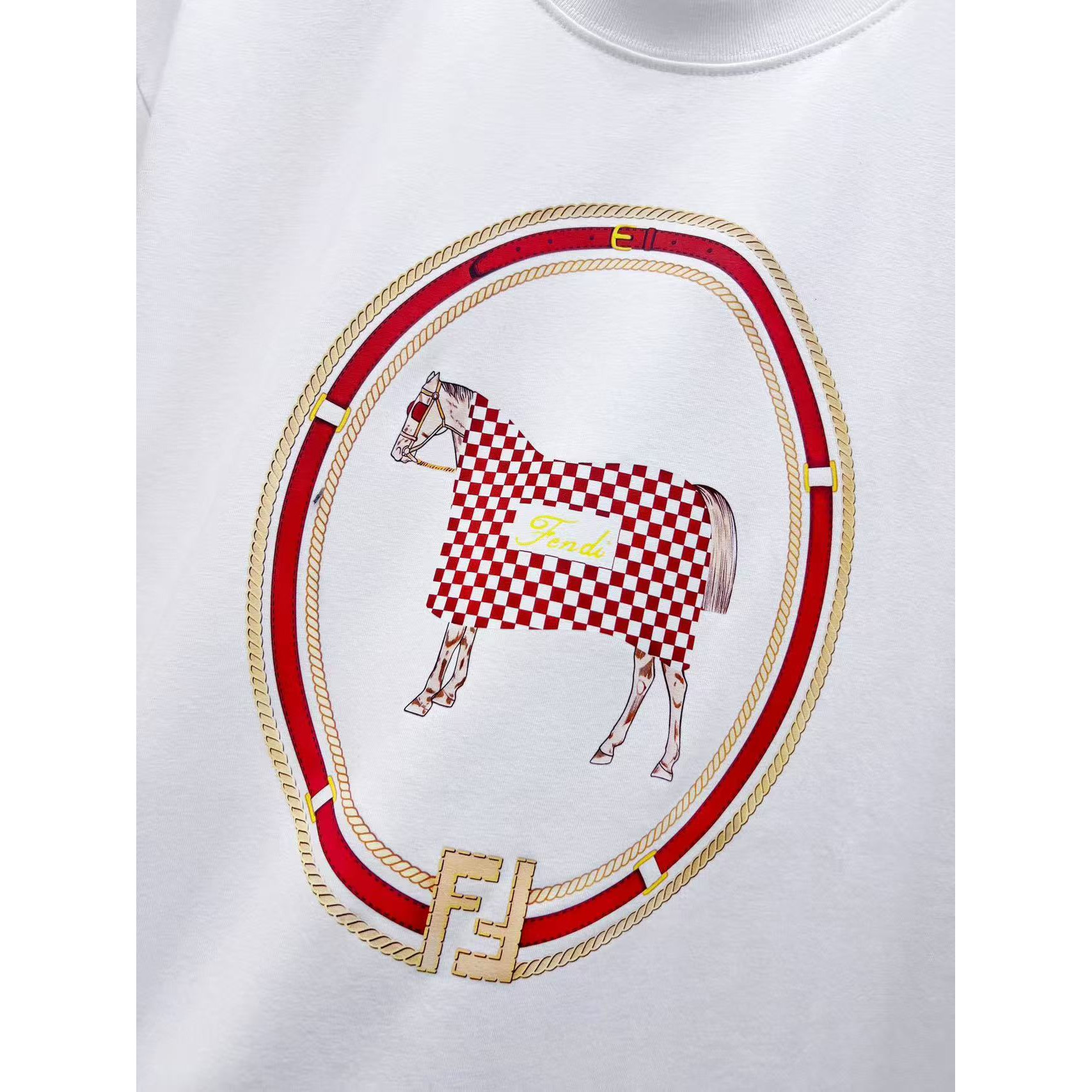 <p>Fendi 印花Logo短袖(白)</p>