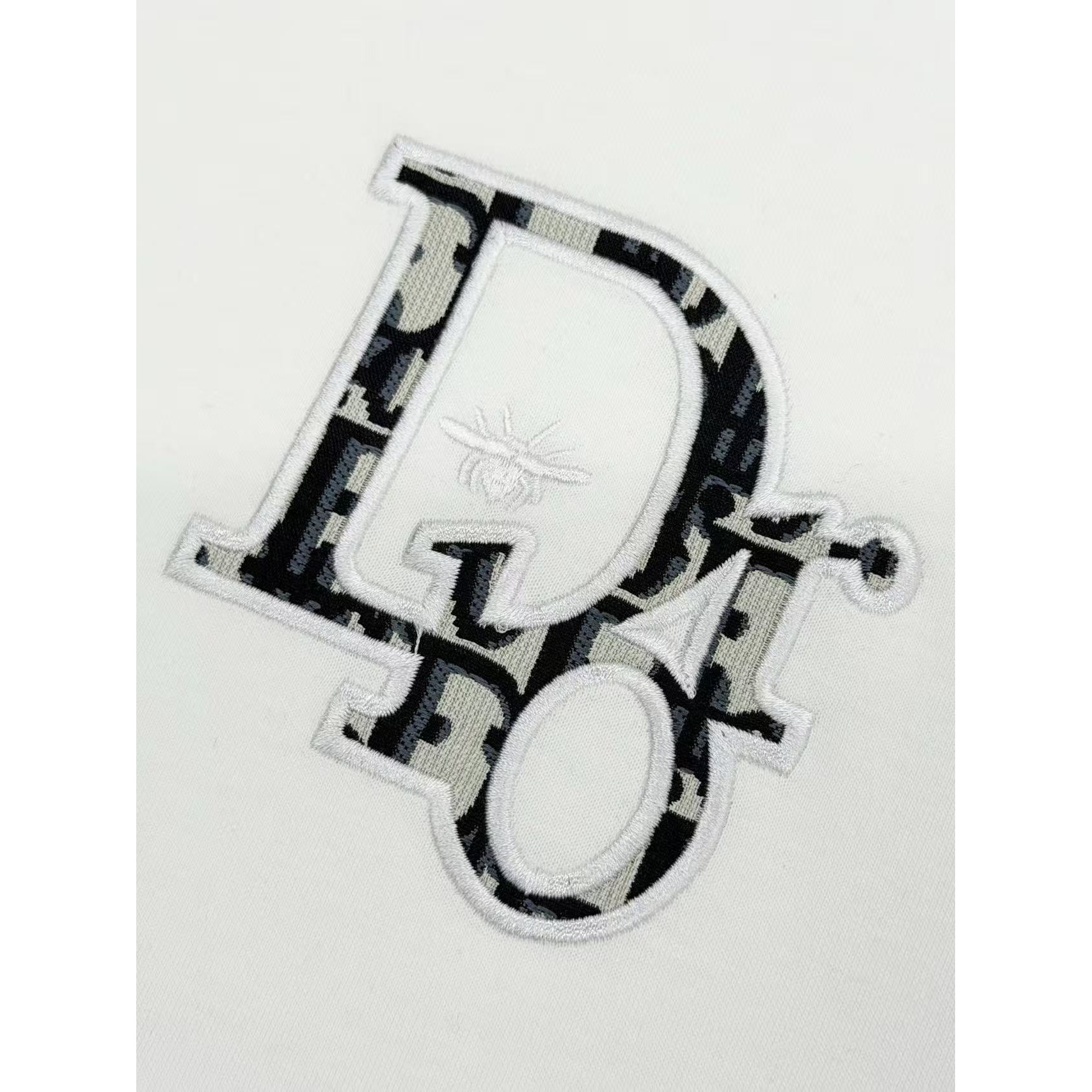 <p>DIOR&nbsp;刺绣短袖T恤(白)</p>