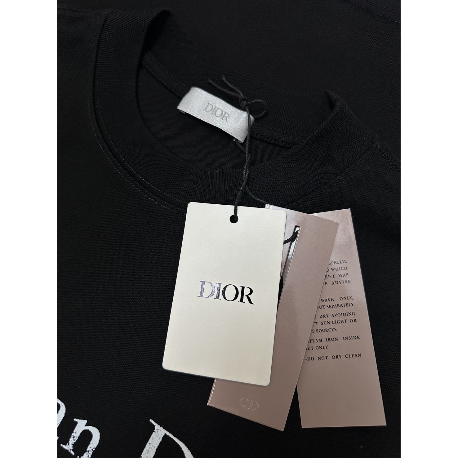 <p>Dior logo印花短袖T恤(黑)</p>