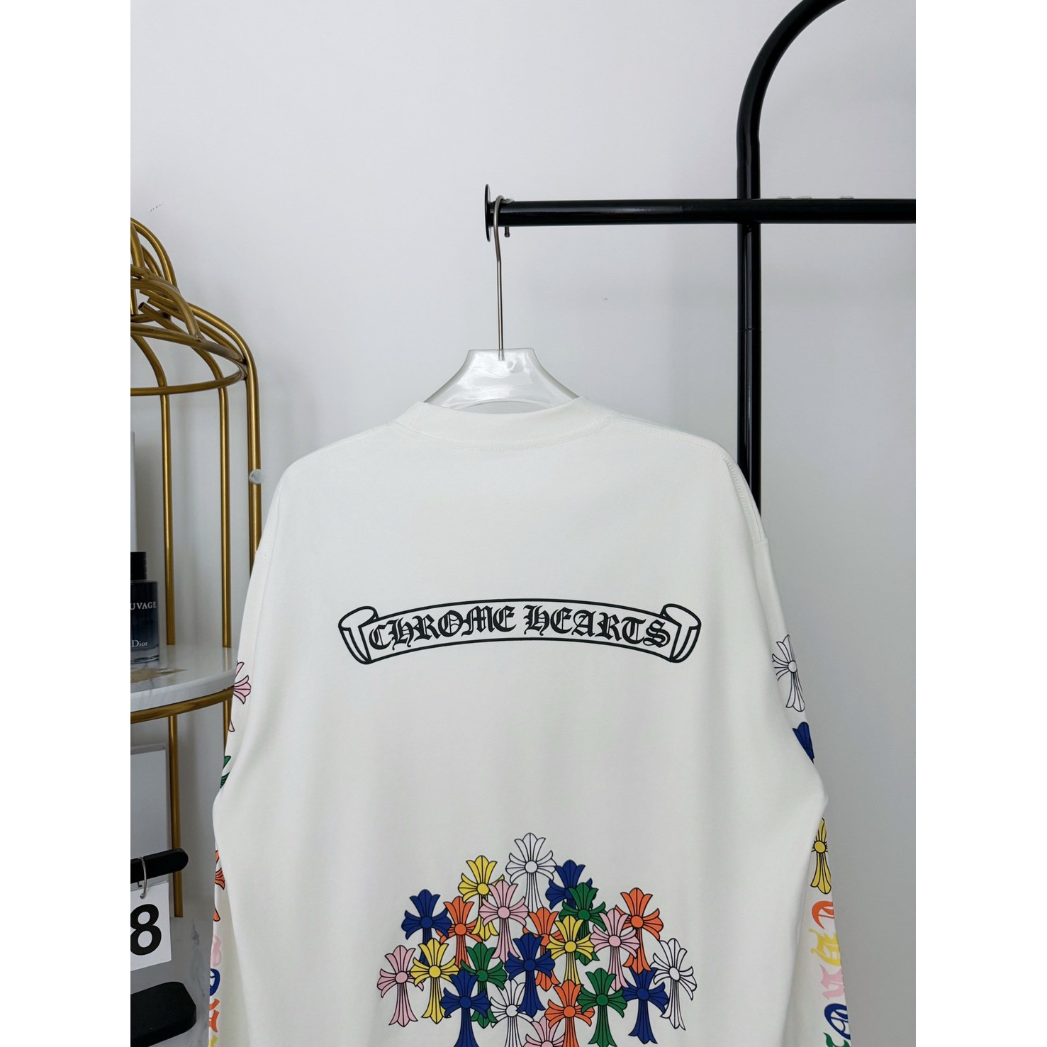 <p>Chrome Hearts 十字梵文圆领长T(HE273白)</p>