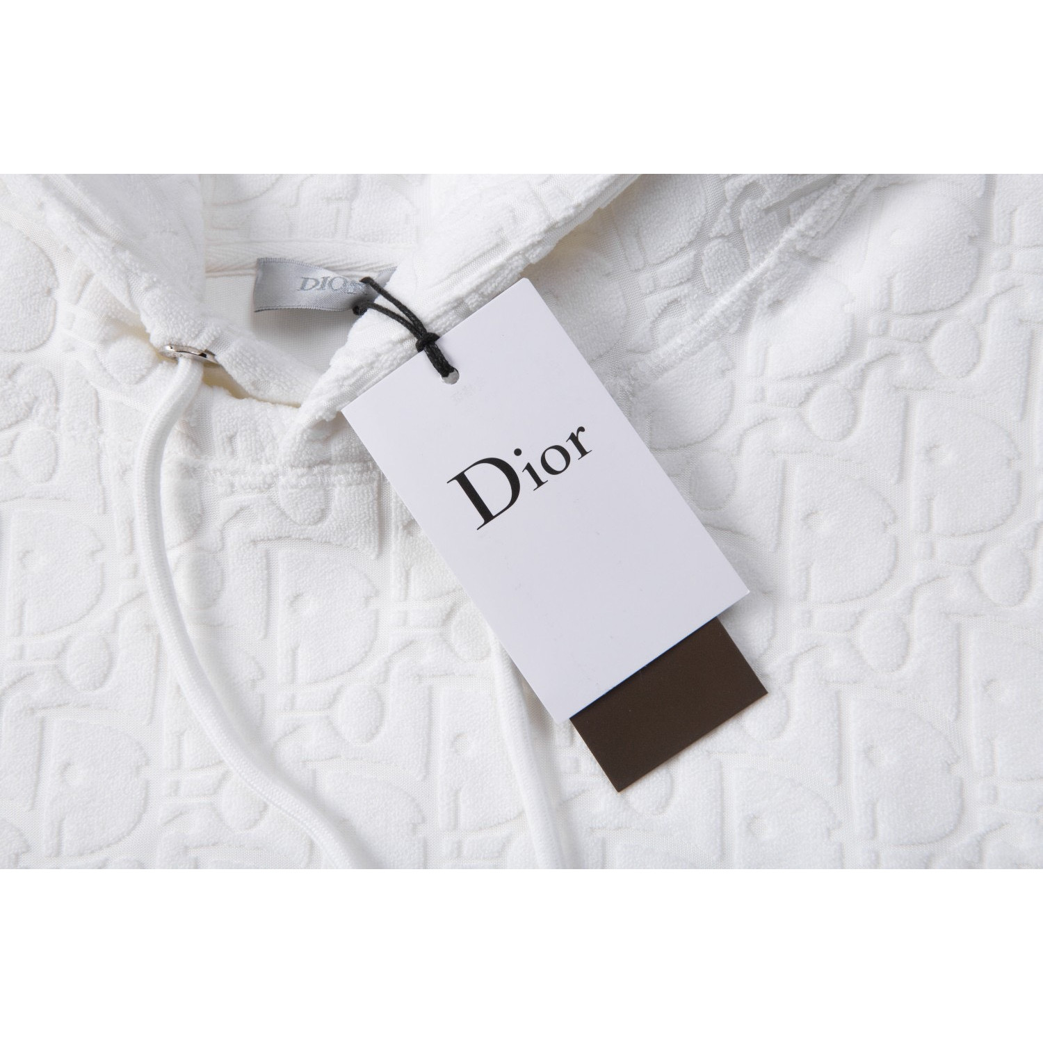 <p>Dior logo毛巾绣花卫衣(白)</p>