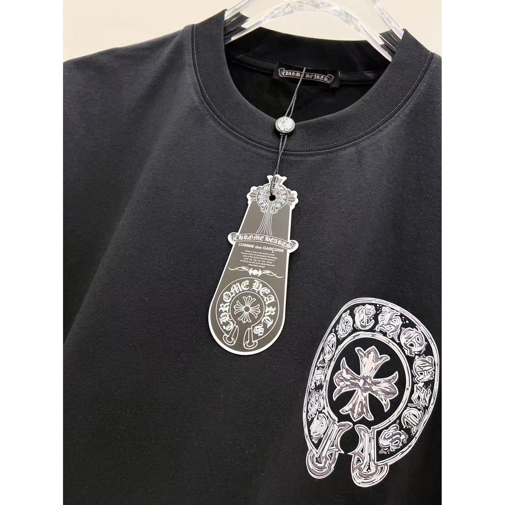 <p>CHROME HEARTS 手绘泼墨短袖t恤(黑)</p>