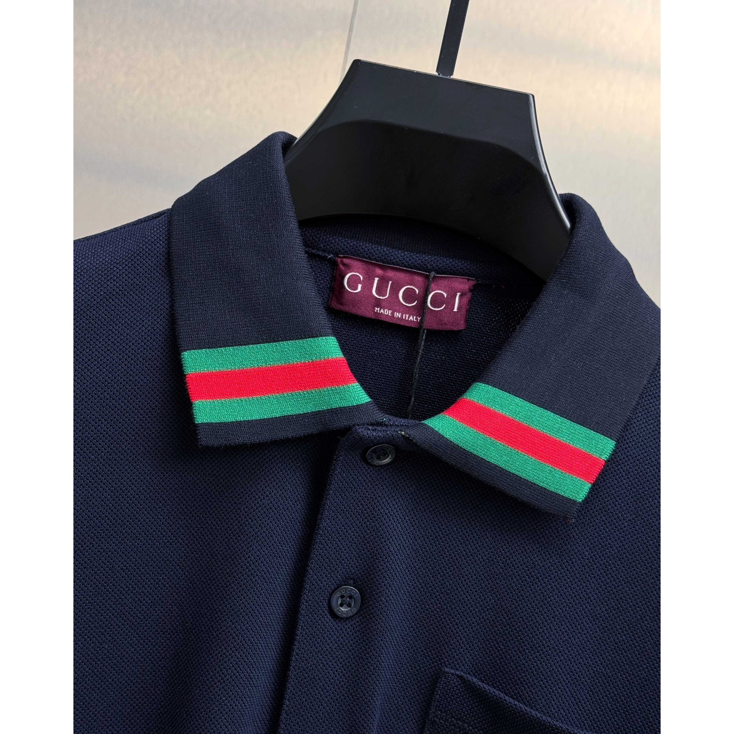 <p>GUCCI 短袖翻领polo衫(藏青)</p>