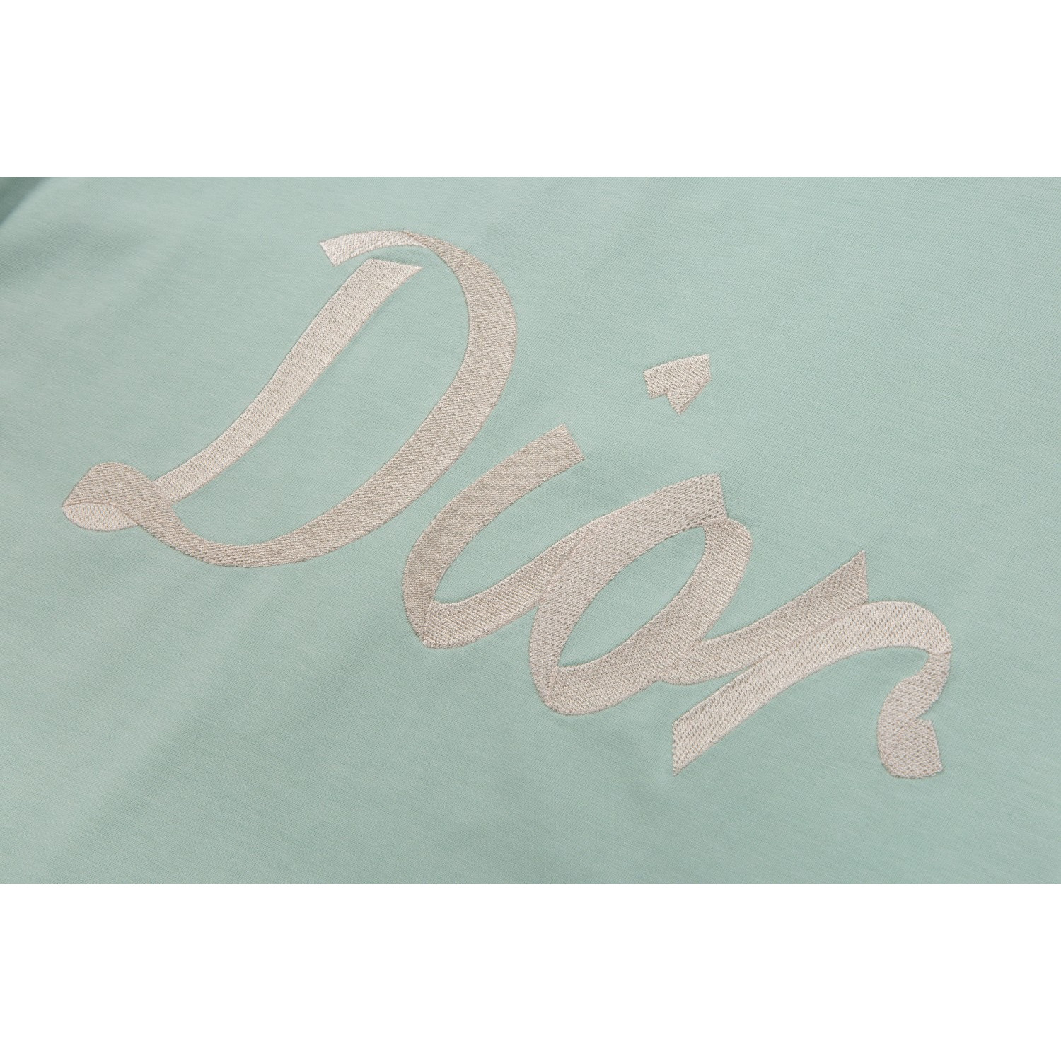 <p>DIOR 字母绣花短袖T恤(綠)</p>