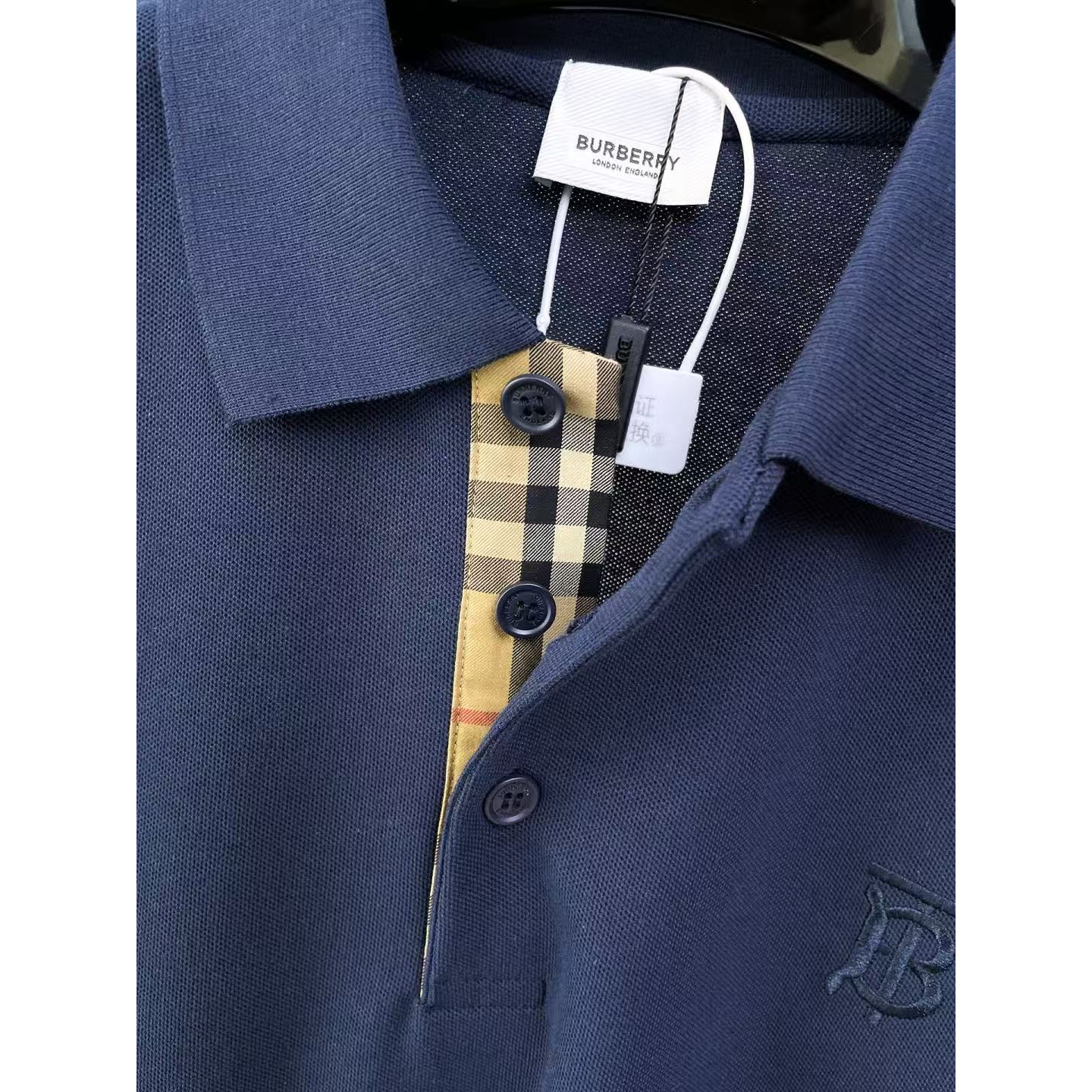 <p>BURBERRY 长袖Polo衫(藍)</p>