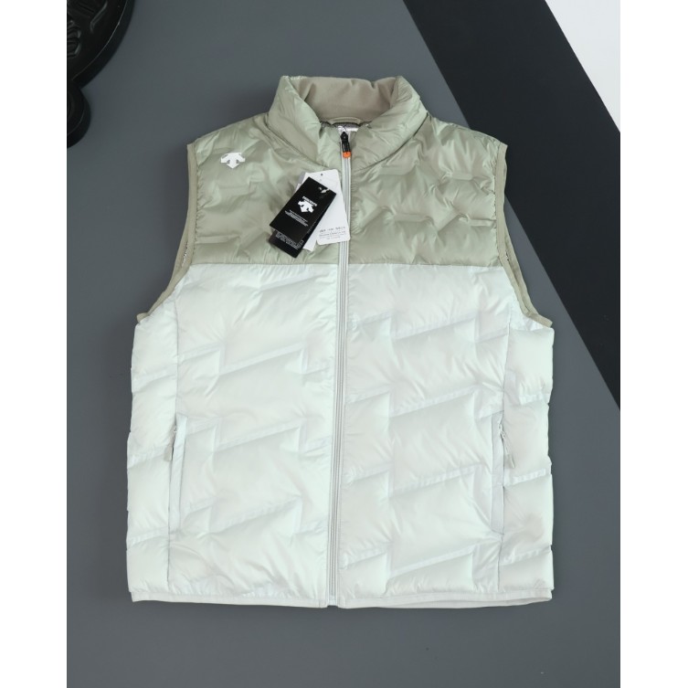 <p>DESCENTE 秋冬立領馬甲羽絨服(白/黑)</p>