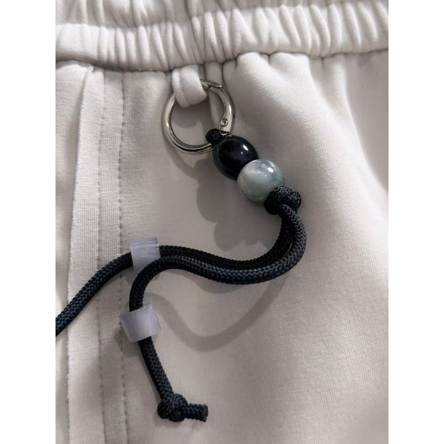 <p>BURBERRY 秋冬新款松紧带休闲裤(白)</p>