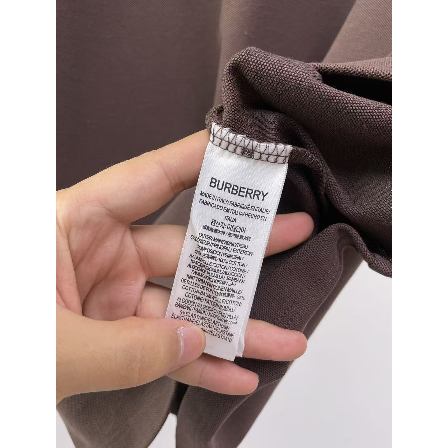 <p>BURBERRY 长袖Polo衫(棕)</p>
