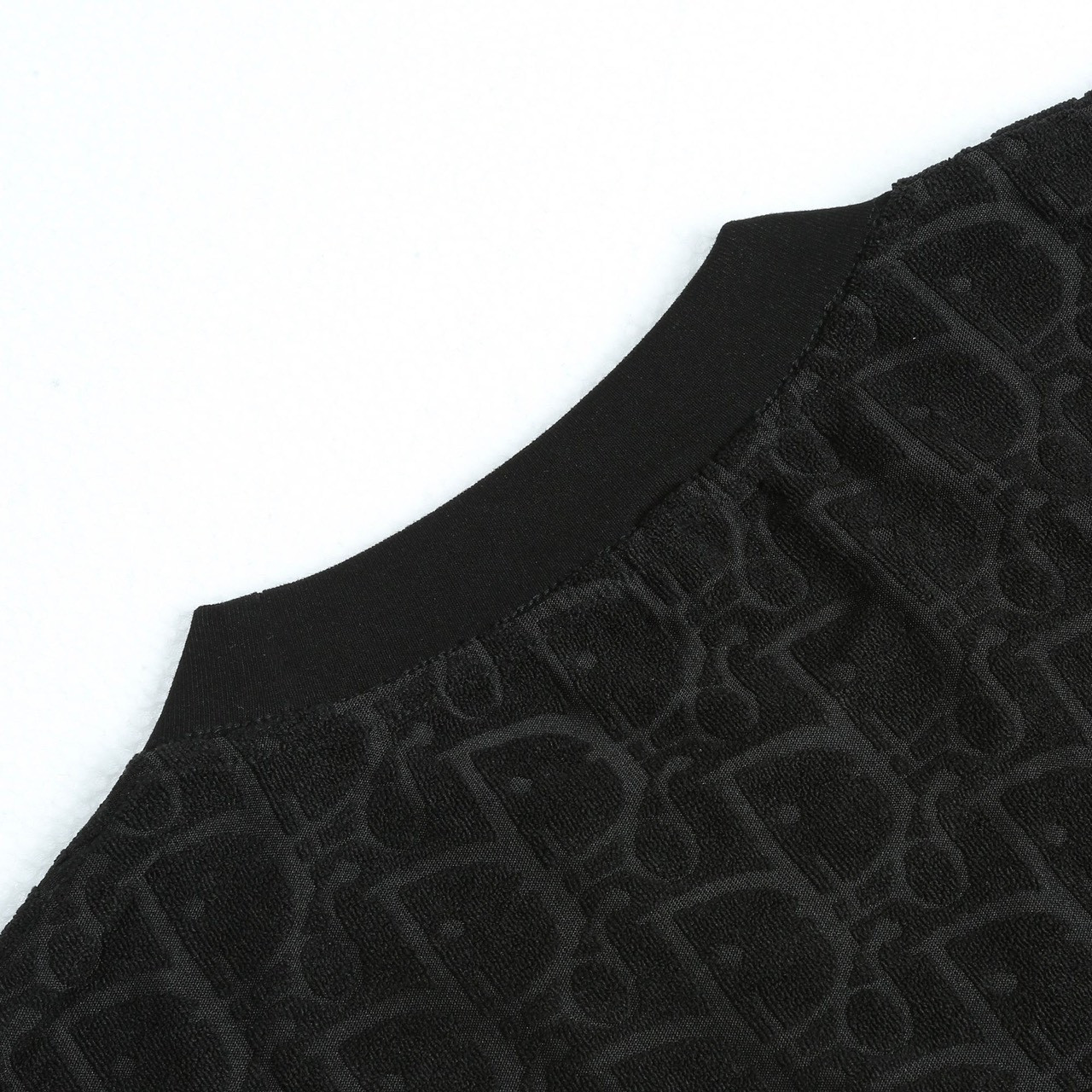 <p>DIOR 毛巾绣花logo 短袖T恤(黑)</p>