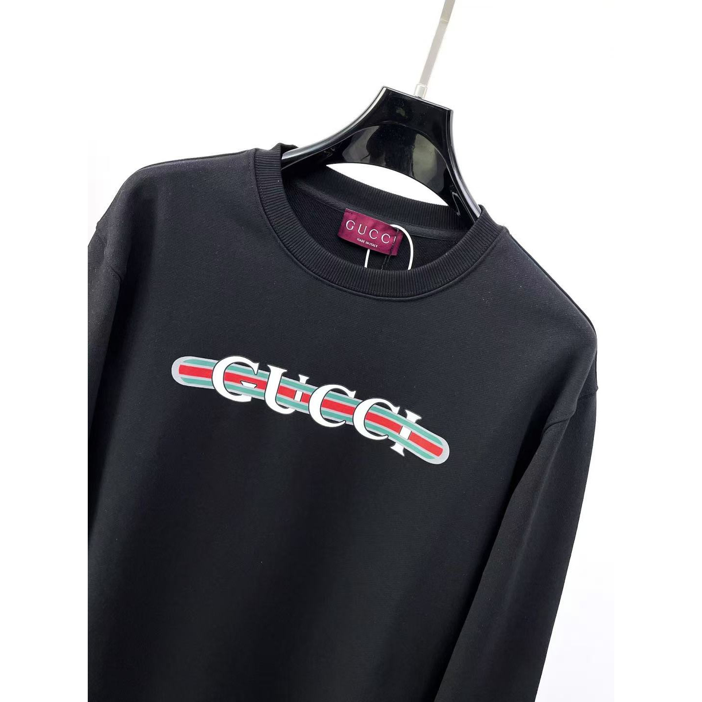 <p>GUCCI 圆领卫衣(黑)</p>
