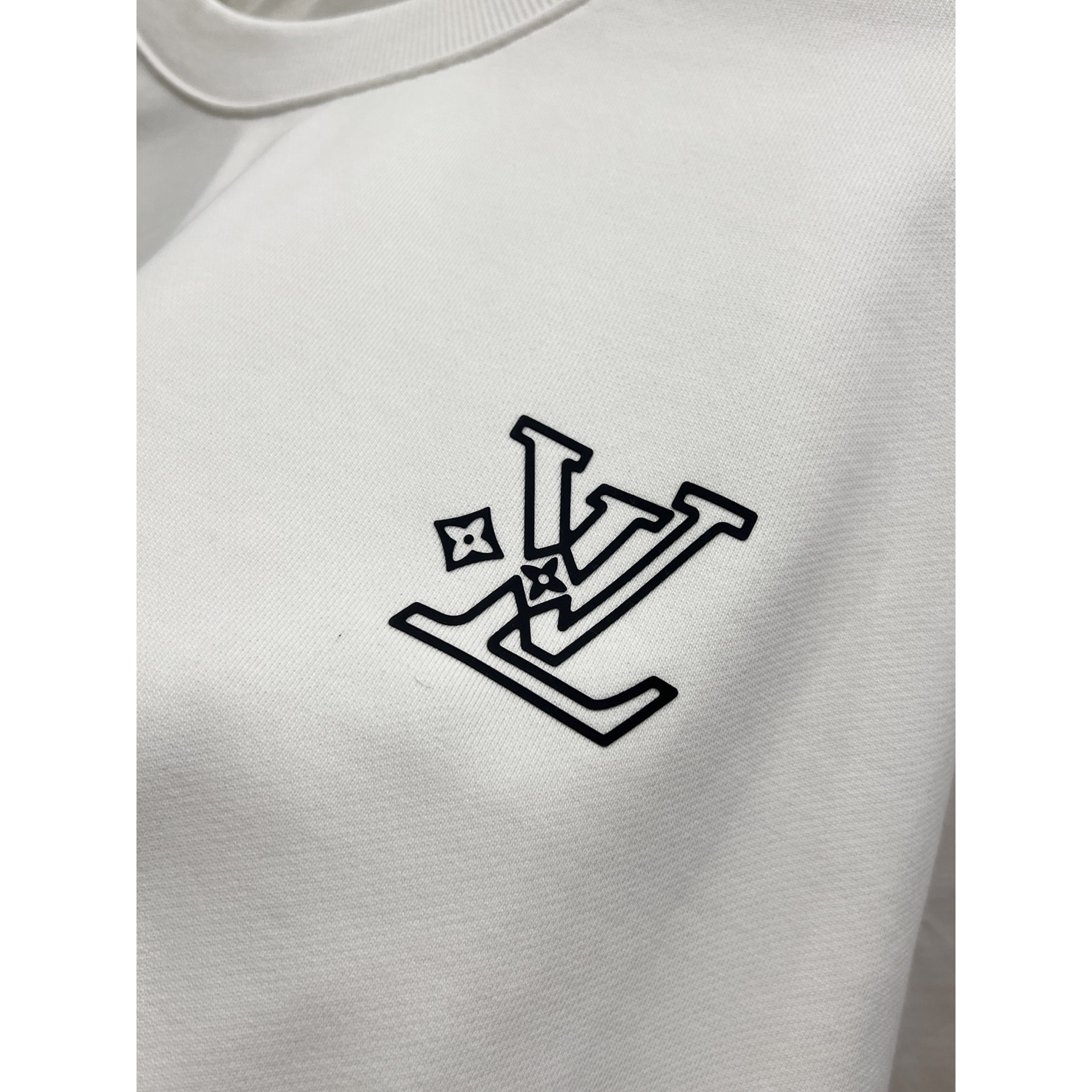 <p>LV 圆领长袖卫衣(白)</p>