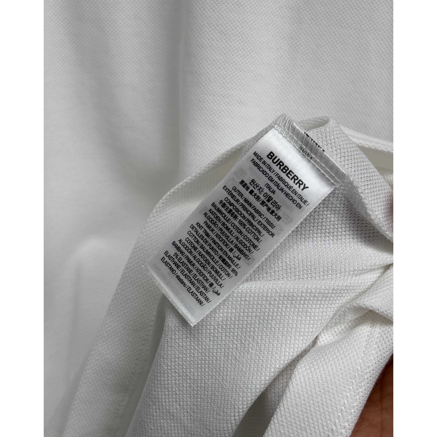 <p>BURBERRY 短袖翻领polo衫(白)</p>